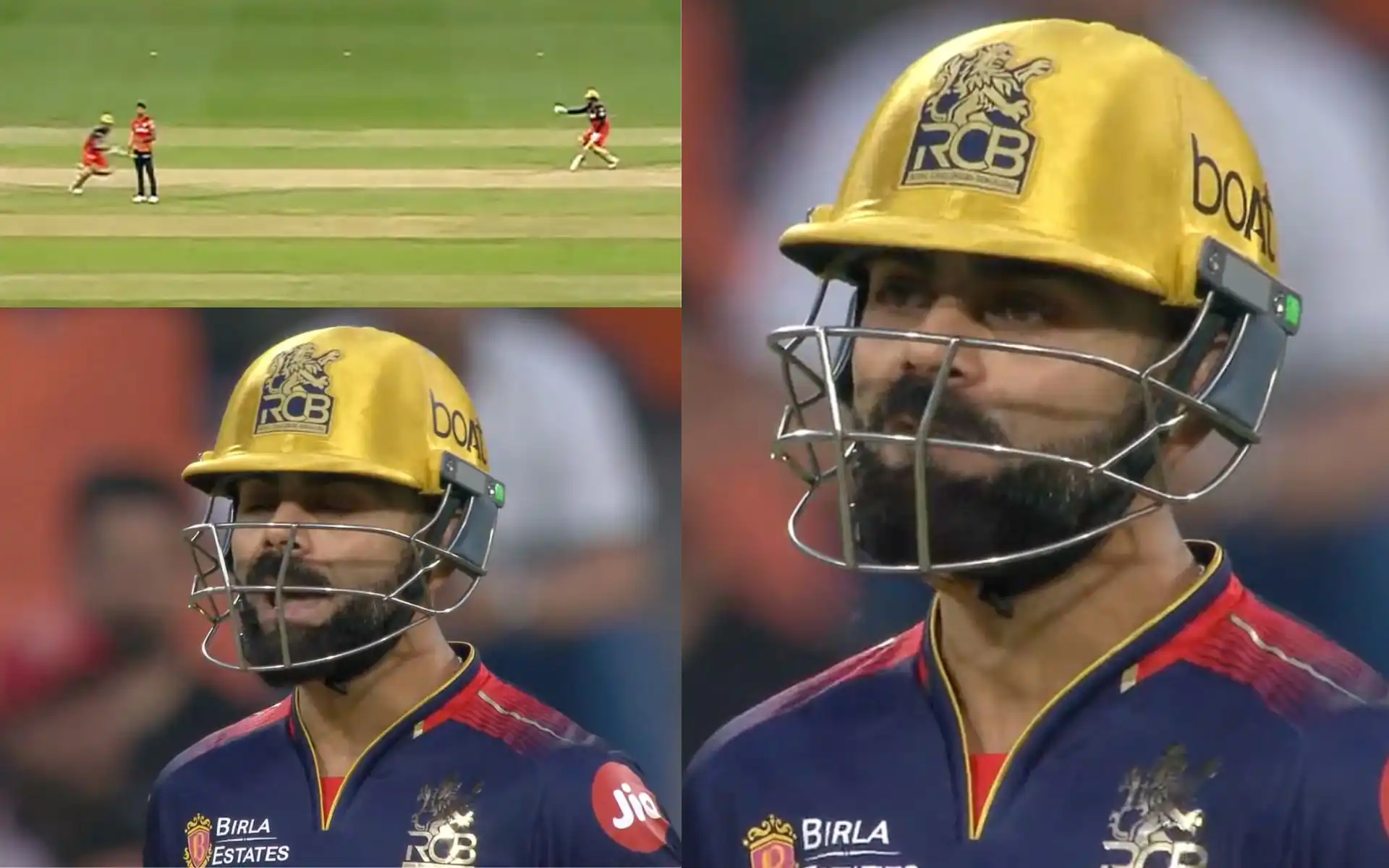 Virat Kohli gets frustrated with Rajat Patidar during match vs PBKS [Source: @ProbuddhaBhatt1/x.com]