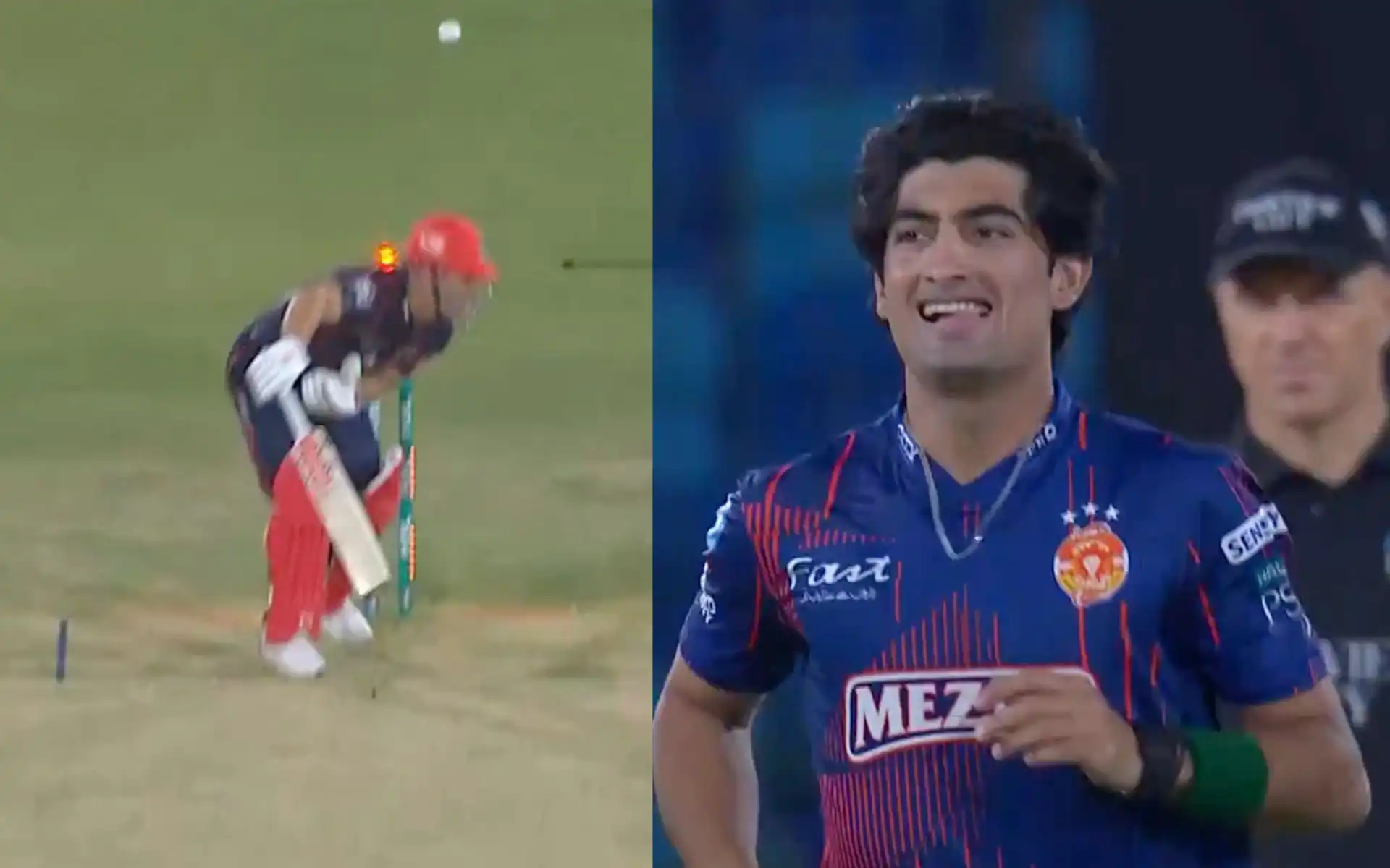 David Warner's wicket in PSL 2025 (Source:@thePSLt20/X.com)