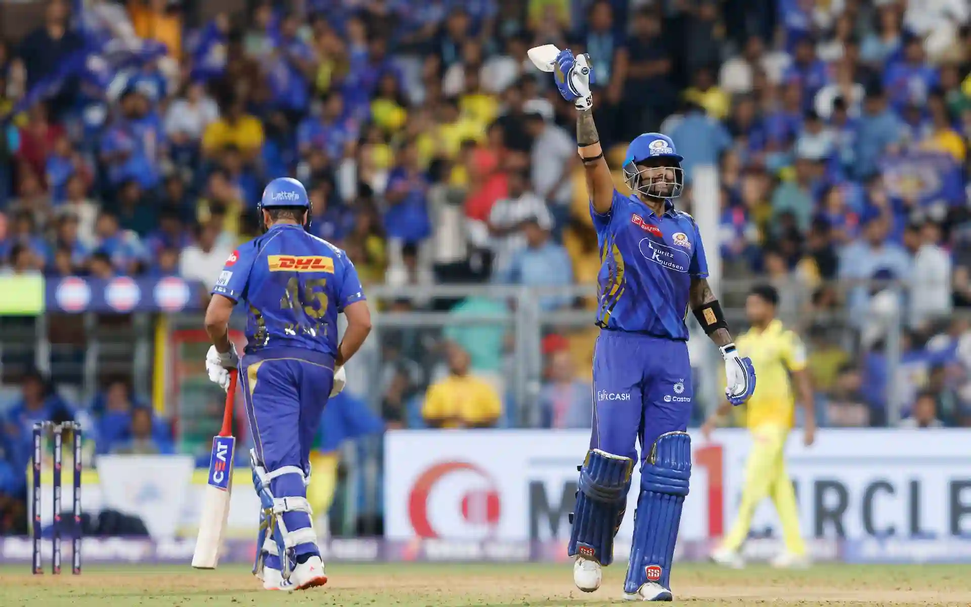 Rohit And SKY Script Third Highest 2nd Wicket Partnership For MI Against CSK In IPL