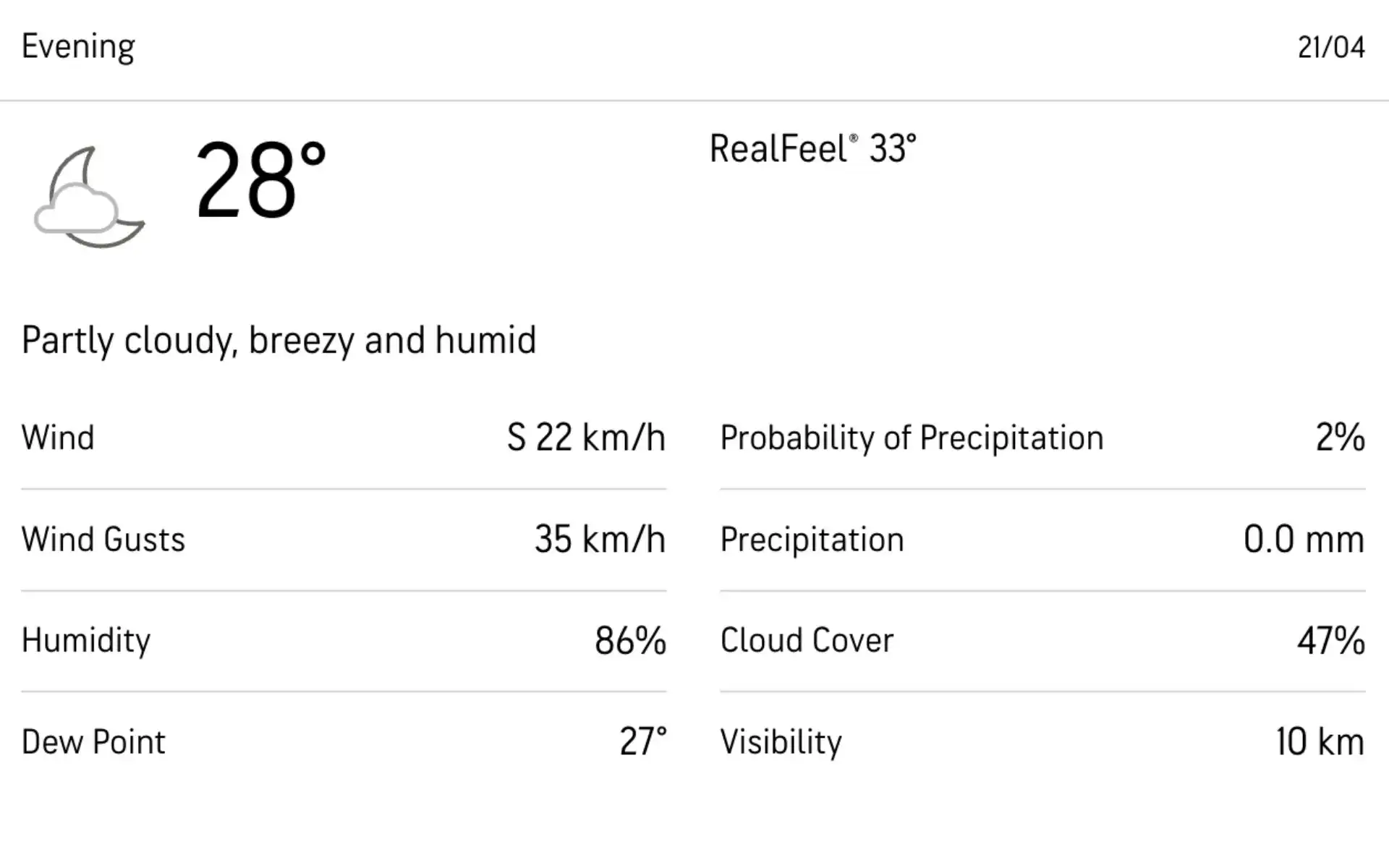 Eden Gardens weather forecast [Source: AccuWeather]
