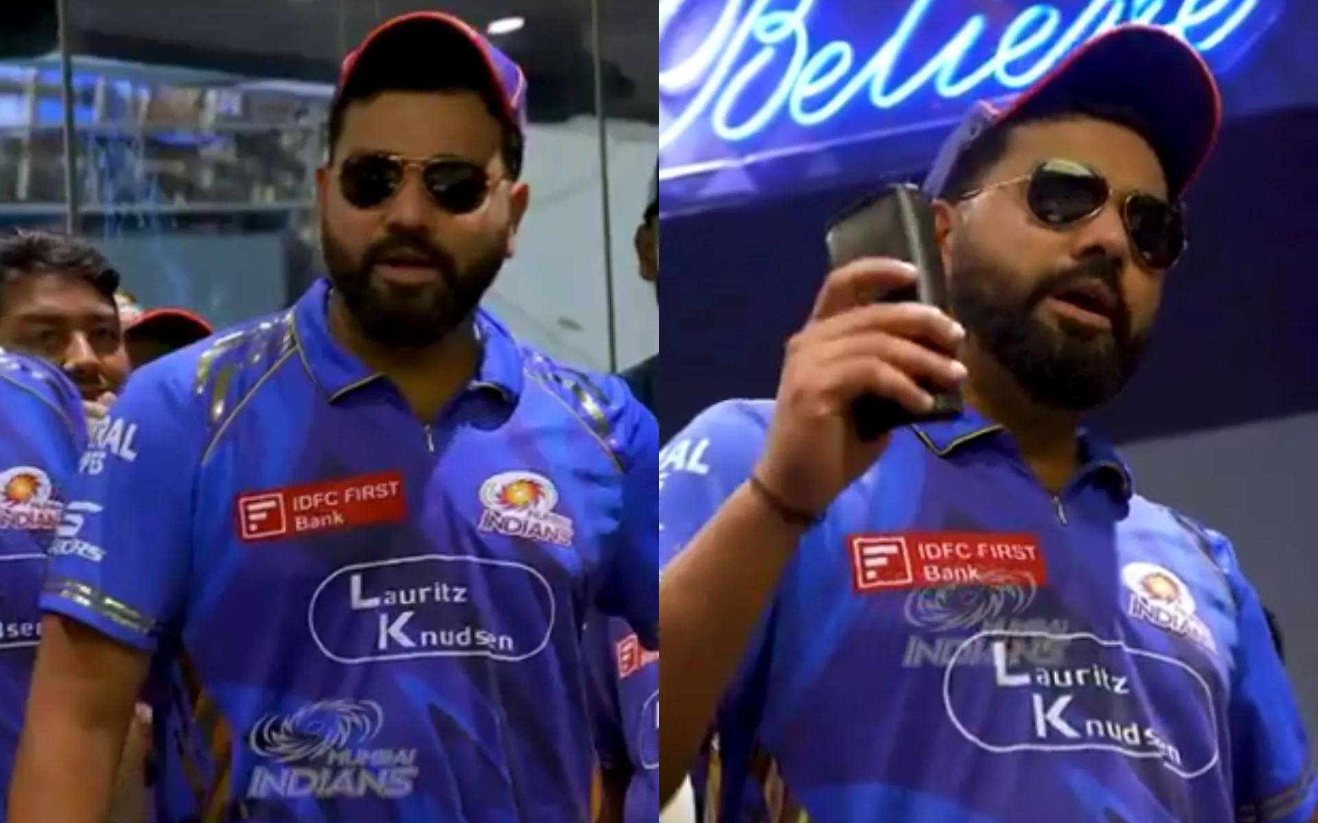 Rohit Sharma after MI vs CSK [Source: @CricCrazyJohns/x.com]