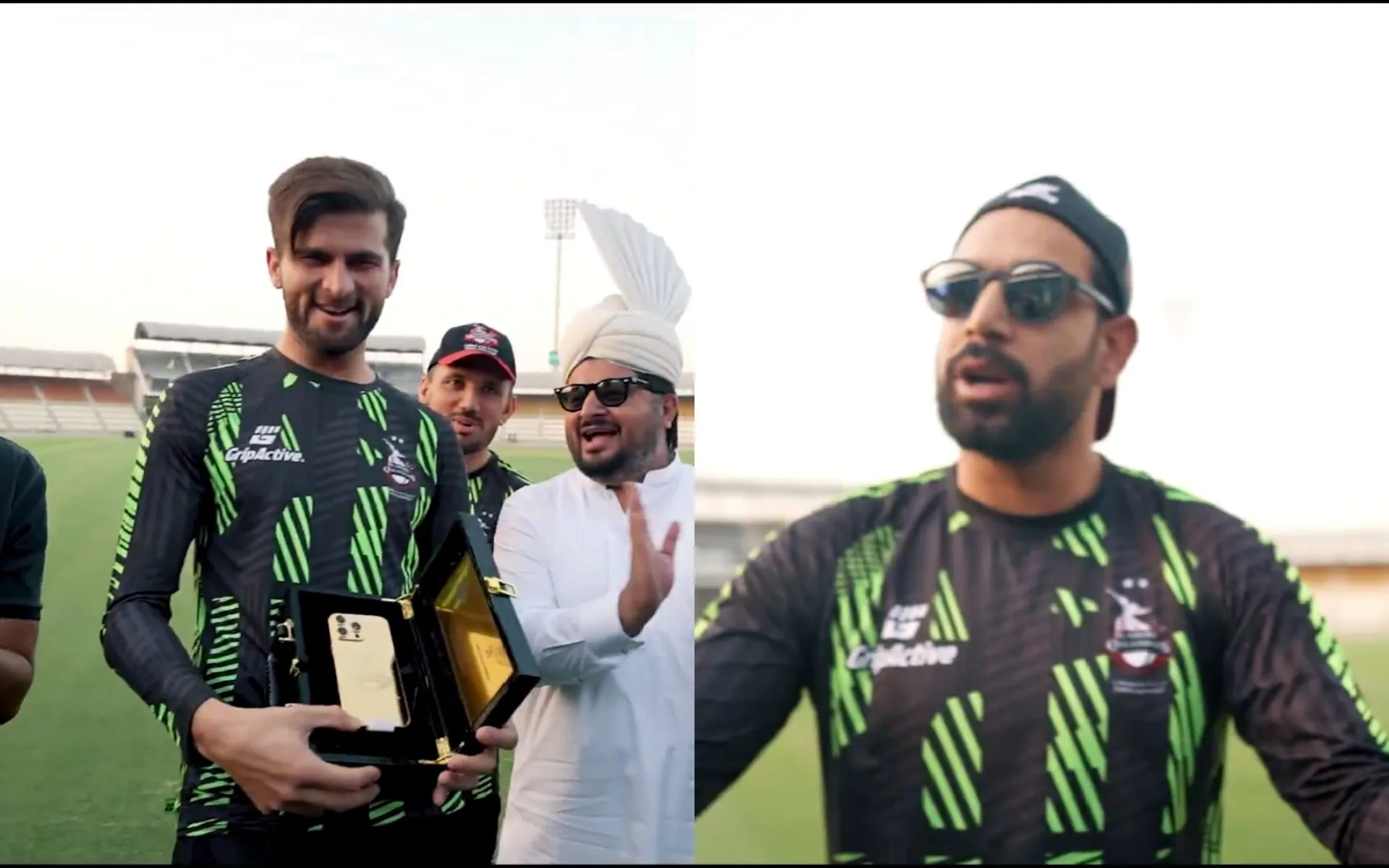 Fun Banter Between Shaheen Afridi and Haris Rauf (Source: @lahoreqalandars/x.com)