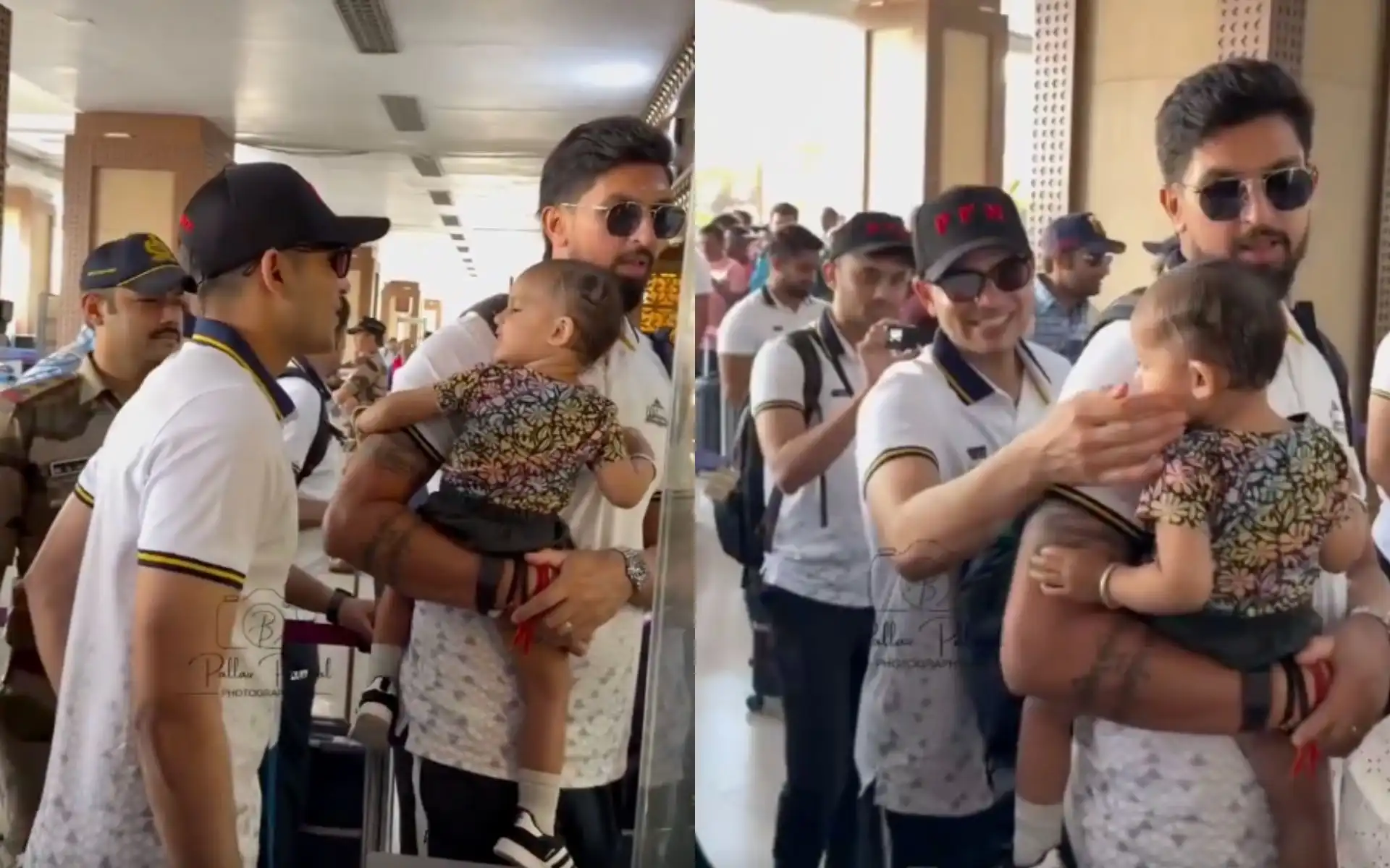 Shubman Gill Plays With Ishant Sharma’s Daughter [Source: @BroAfghan27801/X.com]