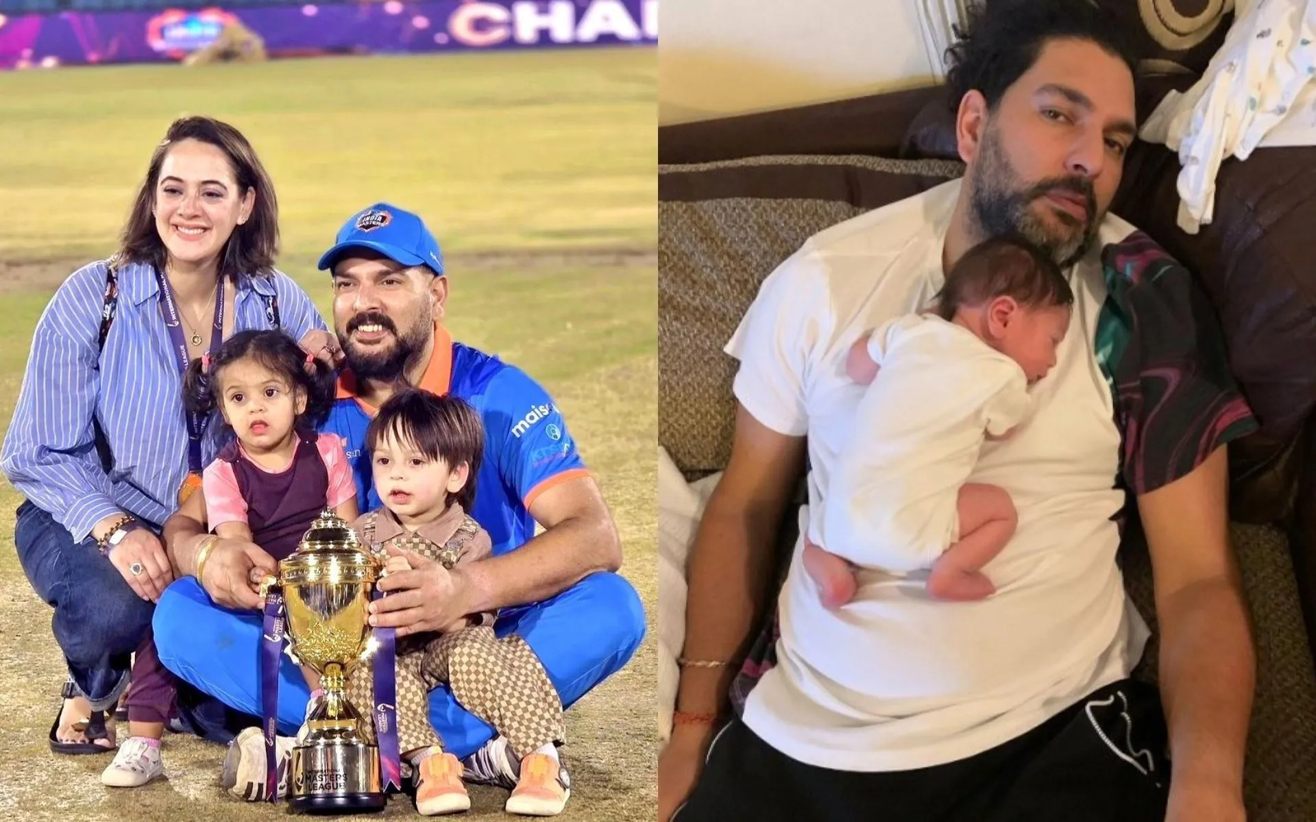 Yuvraj Singh with his family [Source: @TamilnaduD, @NRPHindiEnter/x.com]