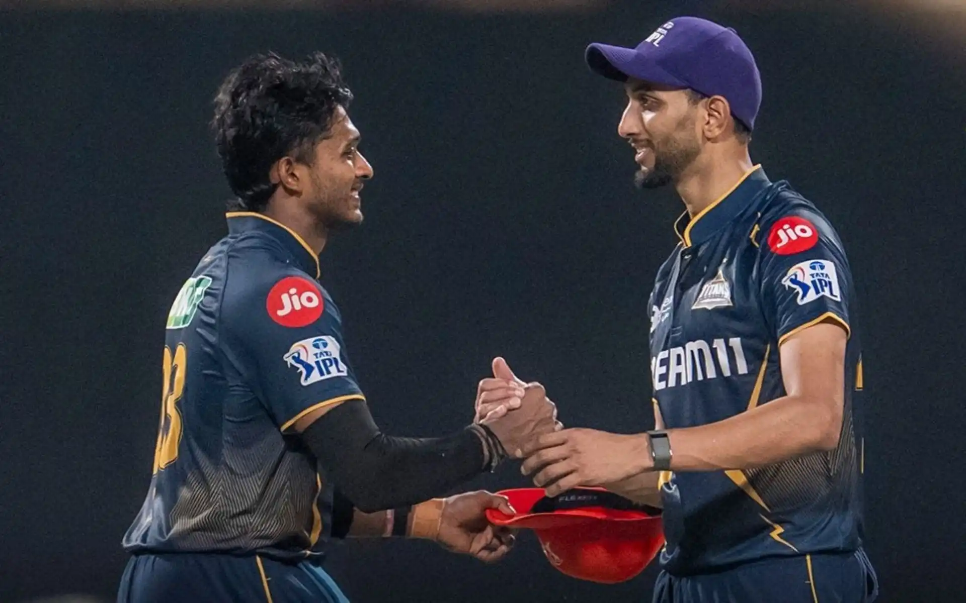 Sai Sudharsan and Prasidh Krishna (Source: @IPL/X.com)