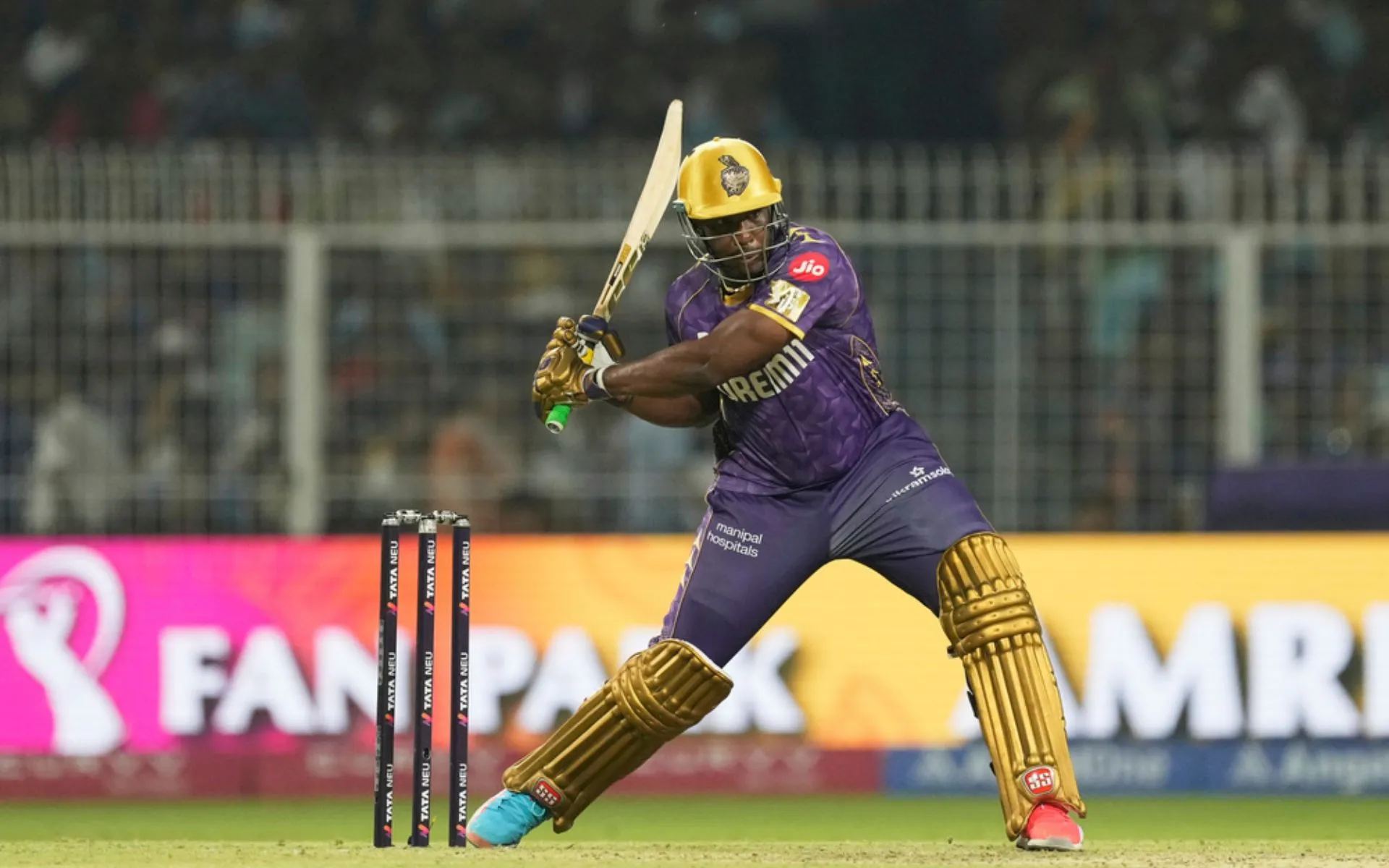 Andre Russell for KKR in IPL 2025 [Source: AP Photos]