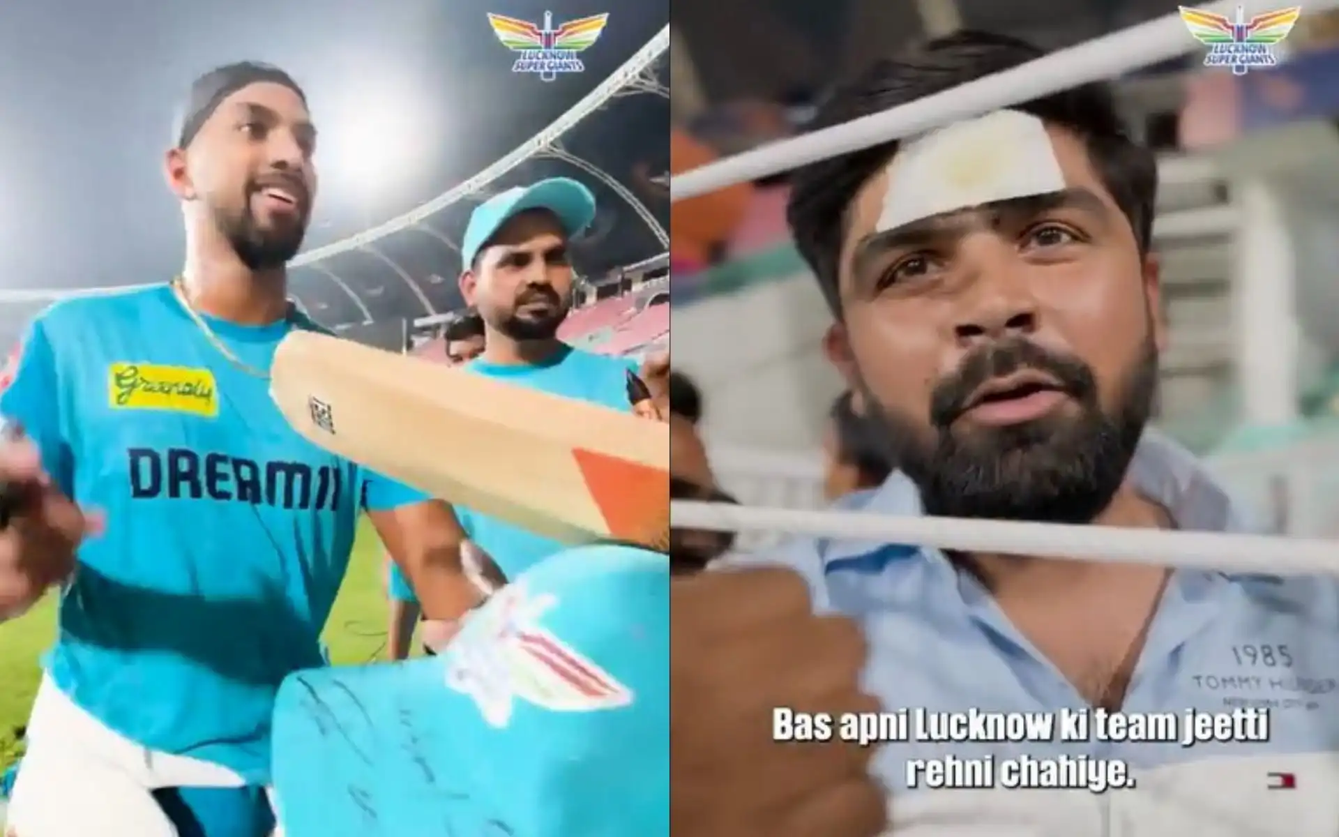Nicholas Pooran and LSG fan [Source: @LucknowIPL/x]