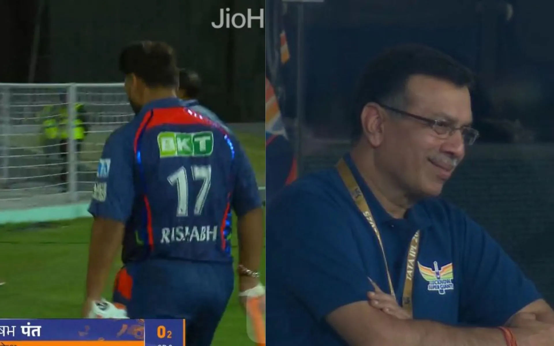 Sanjiv Goenka's evil smile [Source: @HeroicRohit/x.com]
