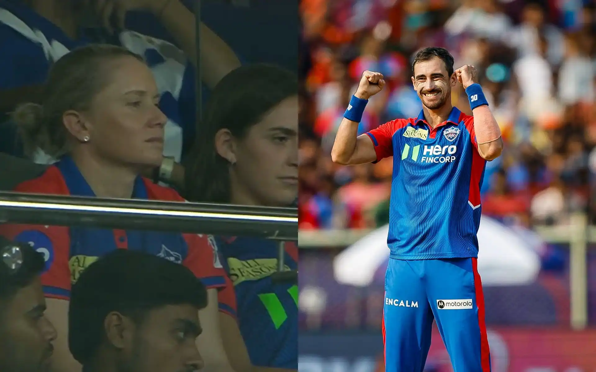 Alyssa Healy and Mitchell Starc [Source: @mufaddal_vohra, @dasjy0tirmay/x]