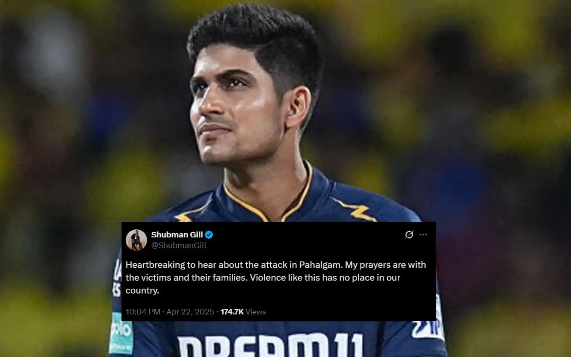 "Heartbreaking": Shubman Gill Reacts To Pahalgam Tragedy With Touching Post