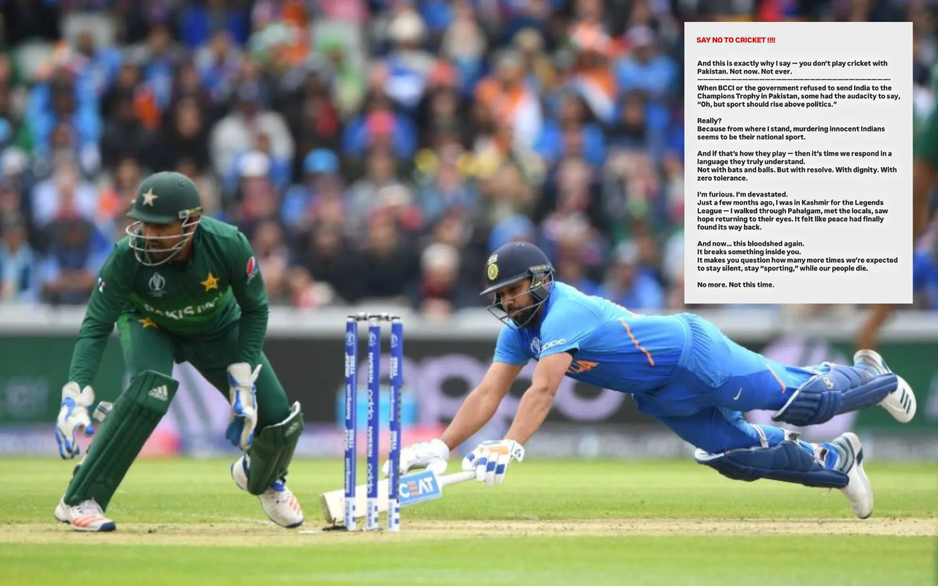 IND vs PAK (Source:@TheRealPCB,x.com)