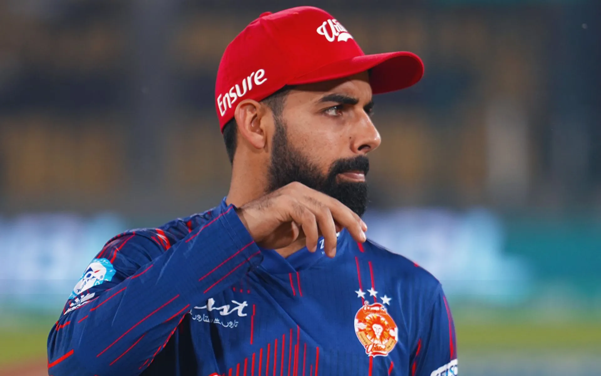 Shadab Khan bagged his 100th PSL wicket [Source: @IsbUnited/x.com]