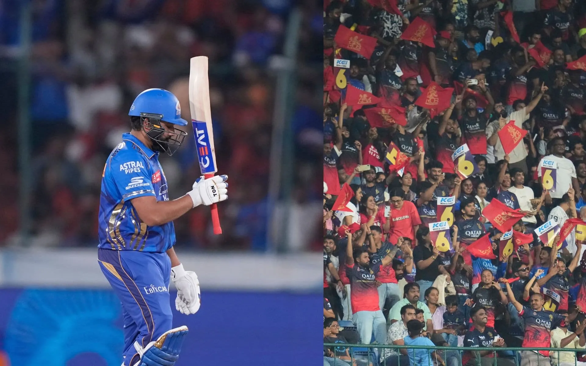 Rohit Sharma and RCB - (Source : @Johns/X.com)