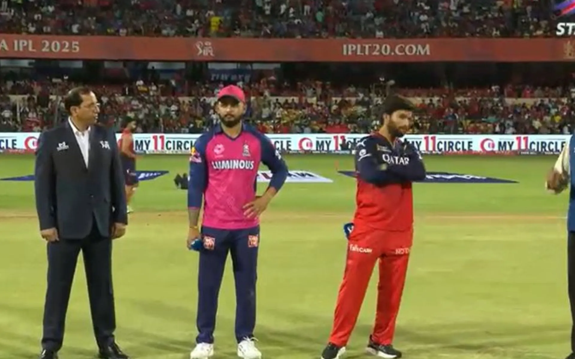RR vs RCB - (Source : @Johns/X.com)
