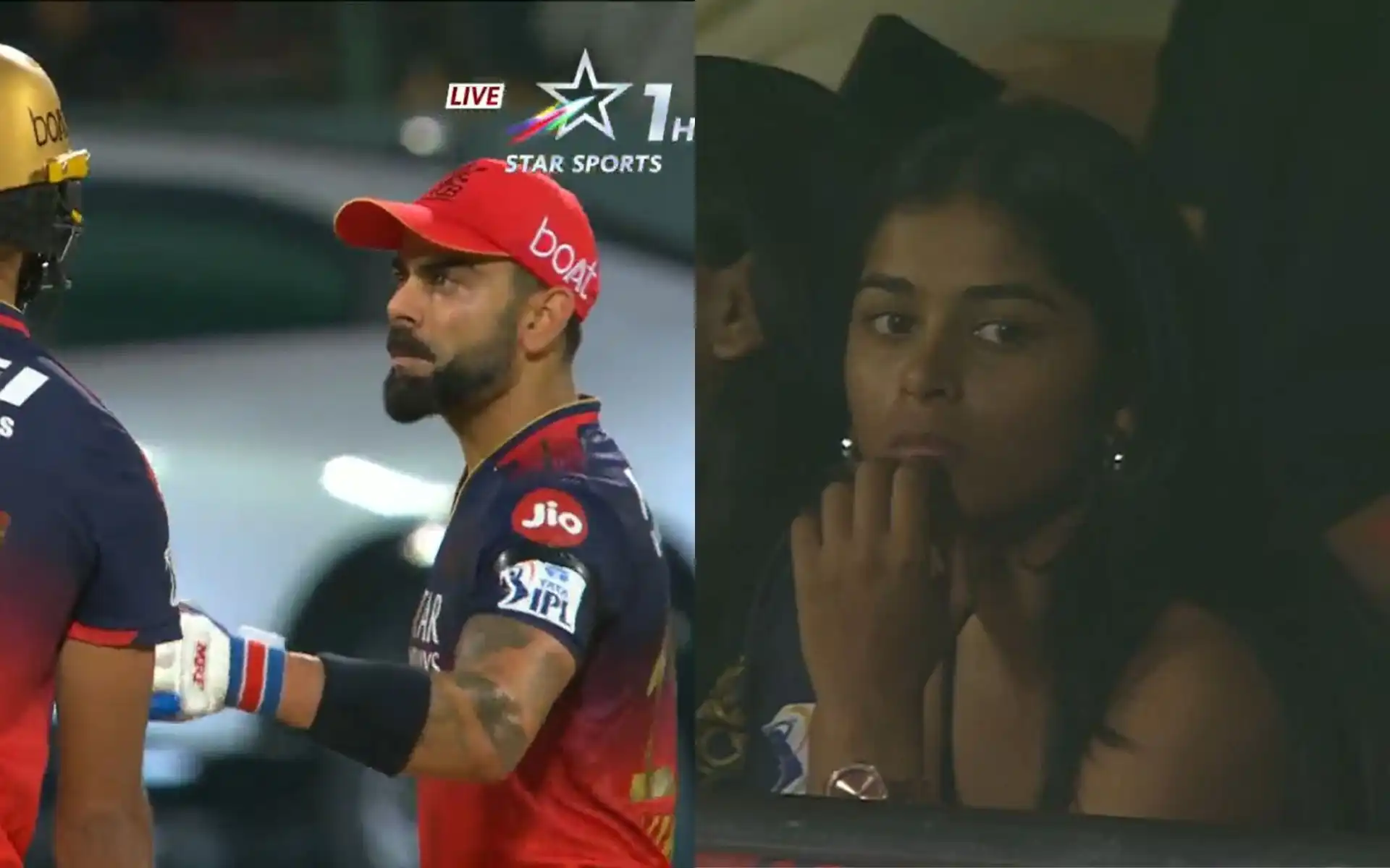 Shreyanka Patil at M. Chinnaswamy Stadium [Source: @CricCrazyJohns/x]
