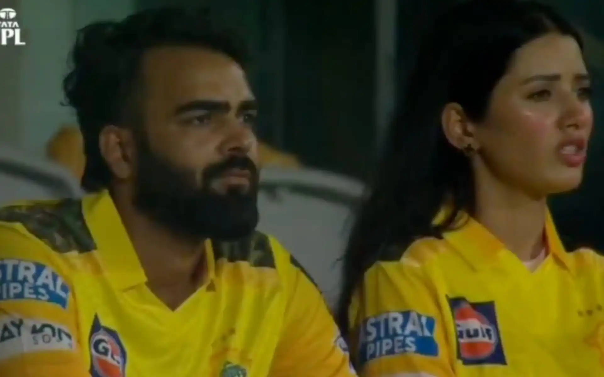 Neetu Bisht spotted in CSK vs SRH match [Source: @ProbuddhaBhatt1/x.com]