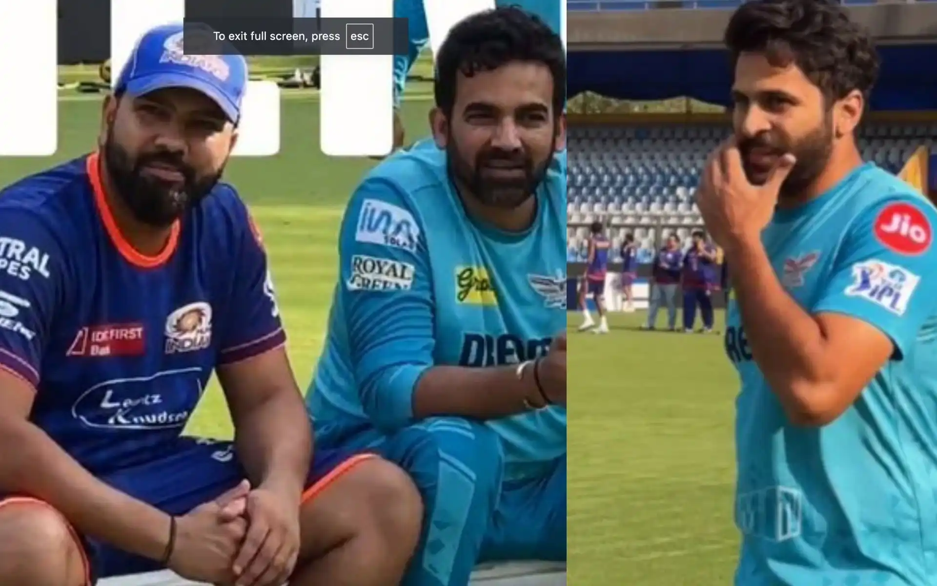 Rohit Sharma hilarious dig at Shardul Thakur (Source:@@mipaltan,x.com)