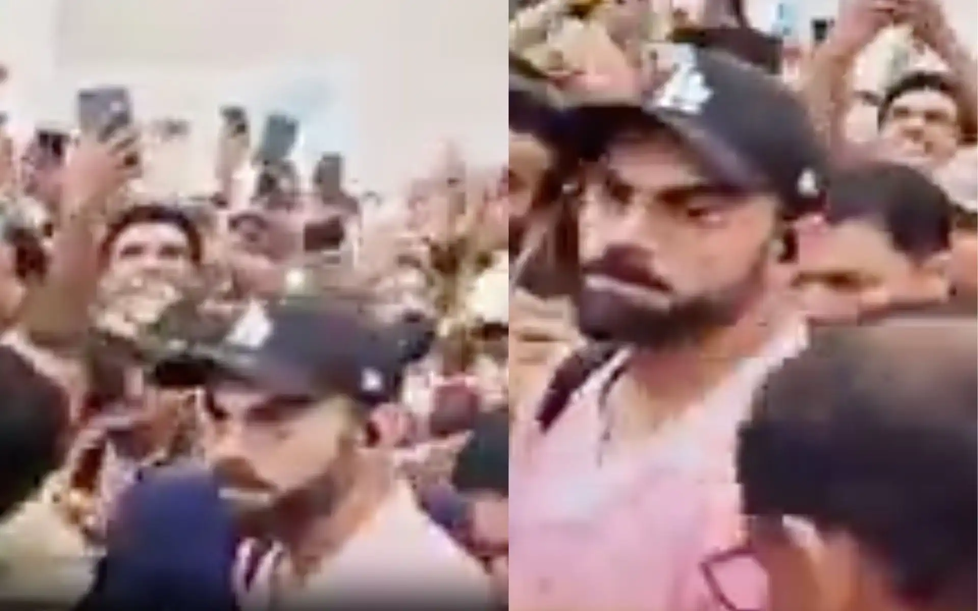 Virat Kohli rousing reception [Source: @mufaddal_vohra/x.com]
