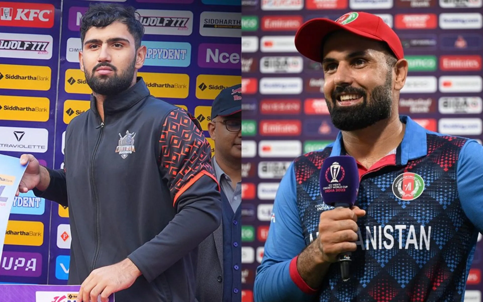 Hassan Eisakhil and Mohammad Nabi [Source: @MohammadNabi007, @OfficialNPLT20/x]