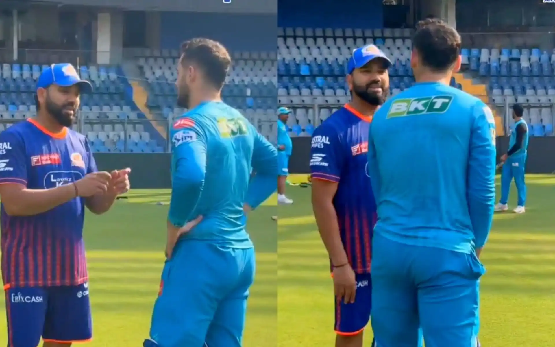"Tu Mere Jaisa Khel Nahi Sakta" Rohit Sharma Shares Batting Tips With Abdul Samad "Tu Mere Jaisa Khel Nahi Sakta" Rohit Sharma Shares Batting Tips With Abdul Samad