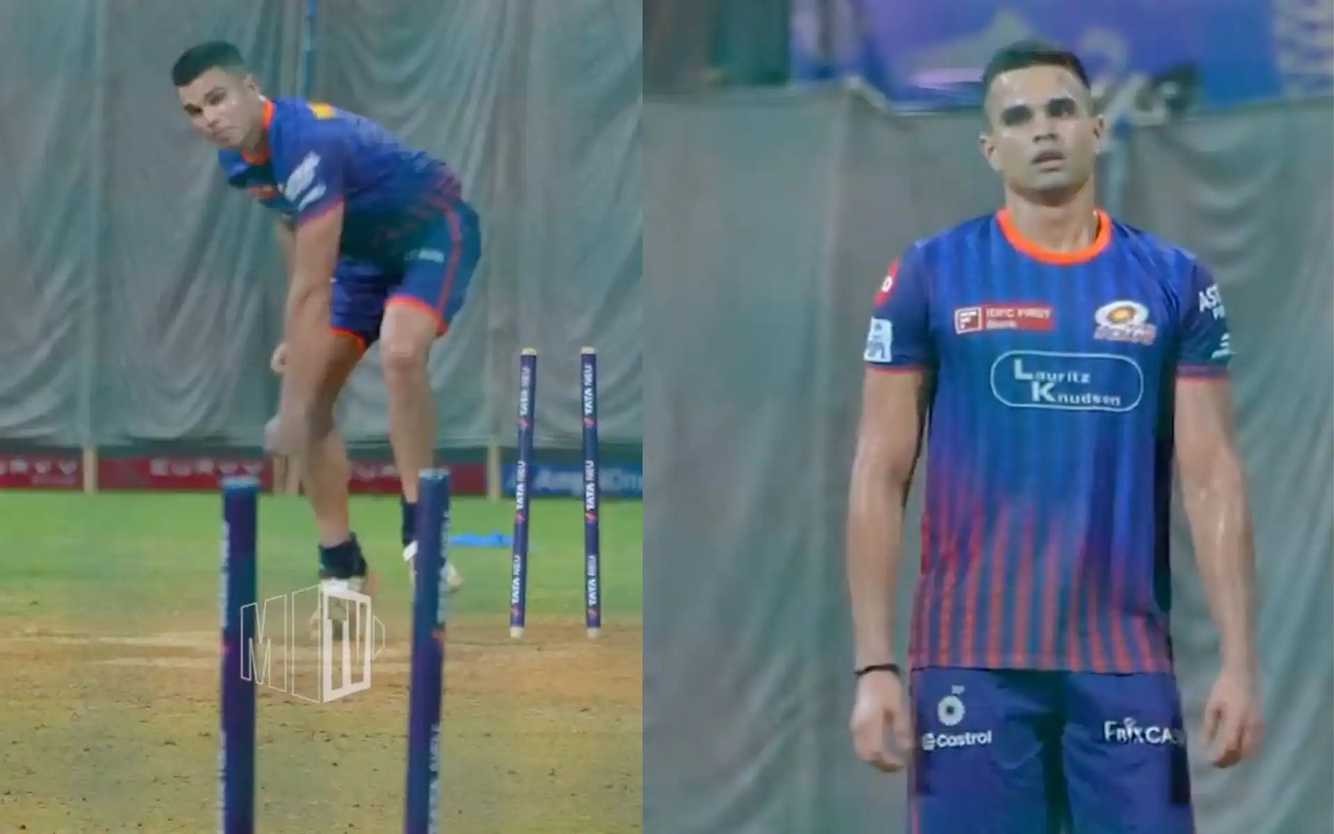 Arjun Tendulkar For MI (Source:@mipaltan)