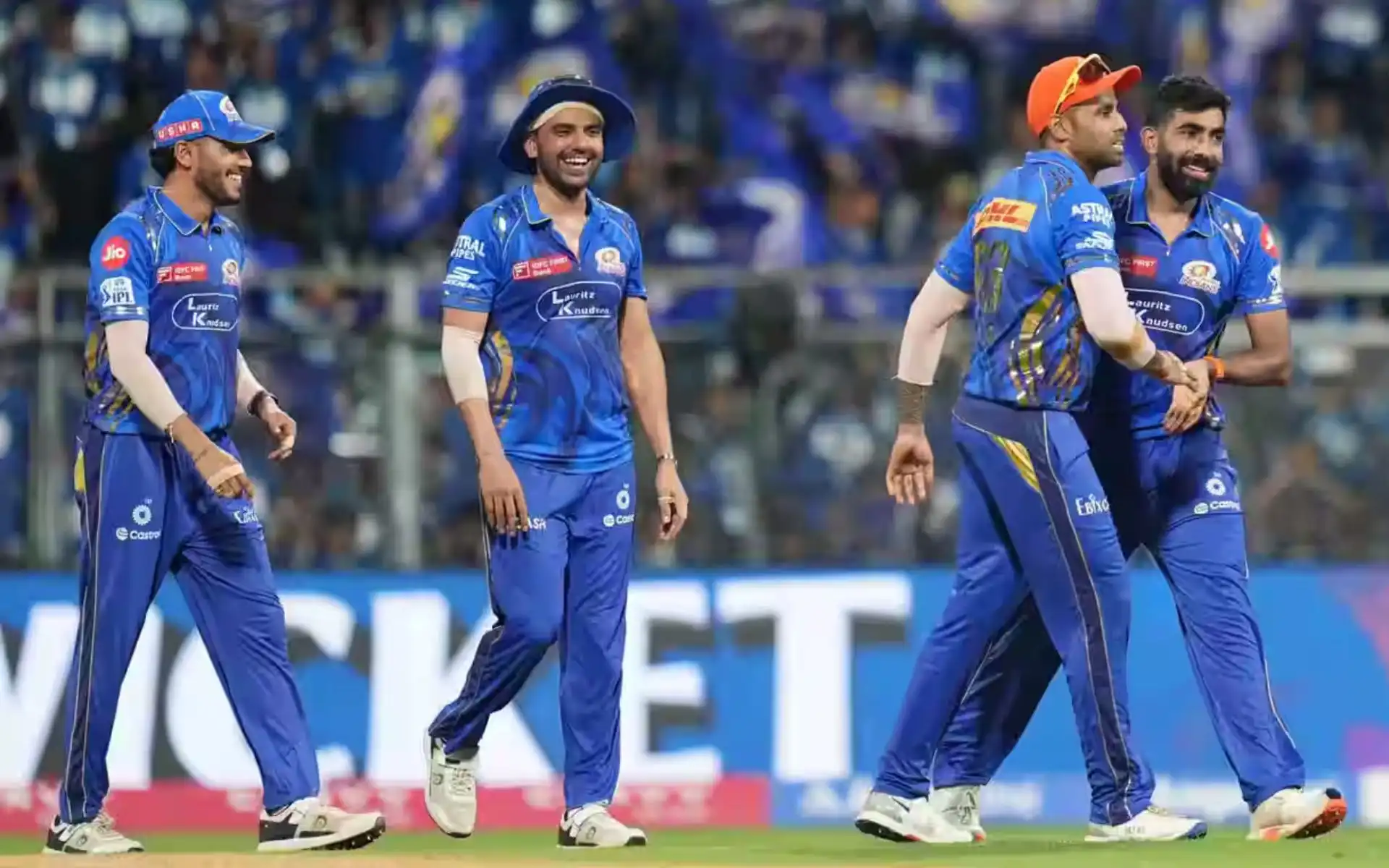 Mumbai Indians players during IPL 2025 [Source: IPLT20.COM]