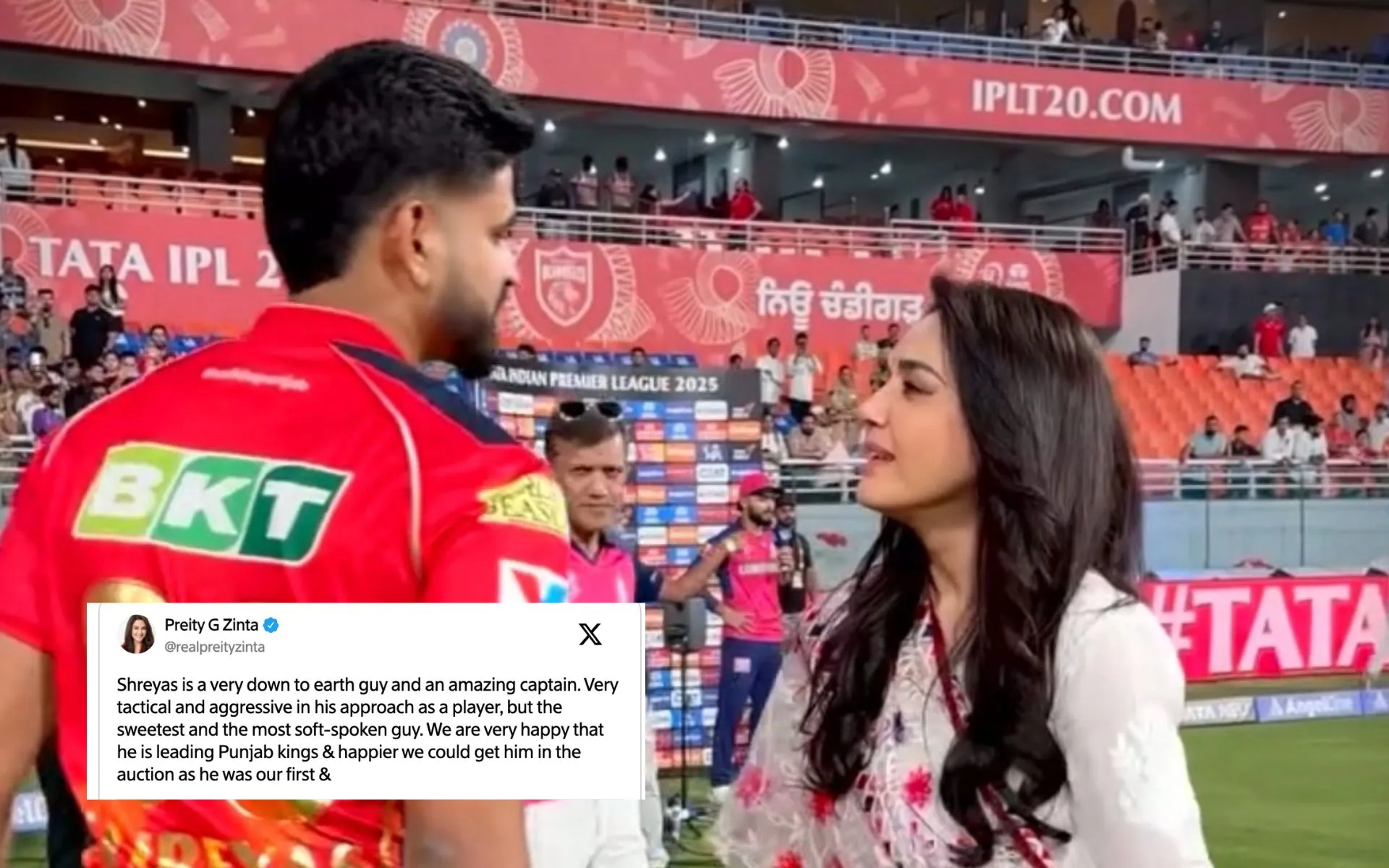Preity Zinta  On Shreyas Iyer (Source:@IMManu_18,x.com)