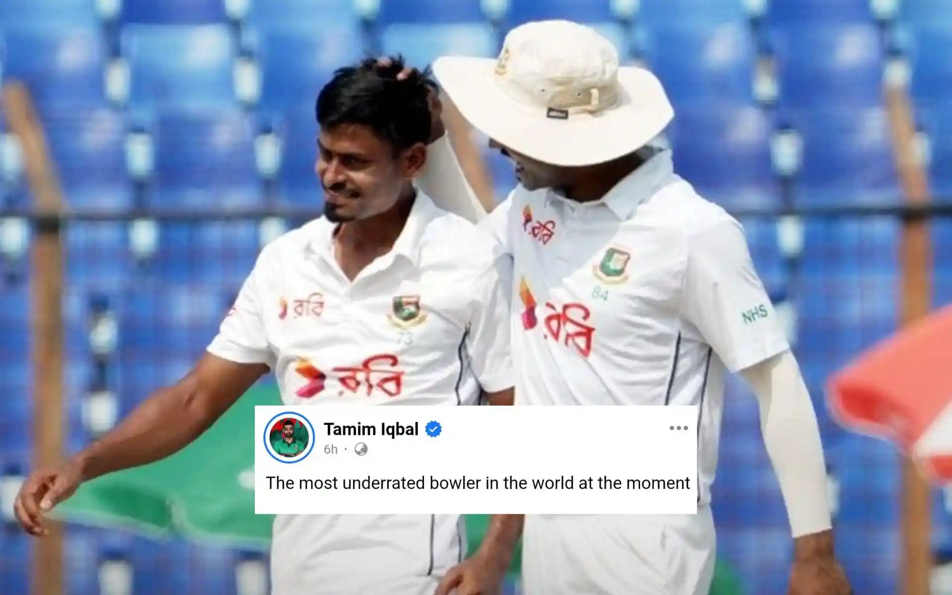 "The Most Underrated In The World," Tamim Iqbal Lauds Taijul Islam’s Heroics Vs Zimbabwe