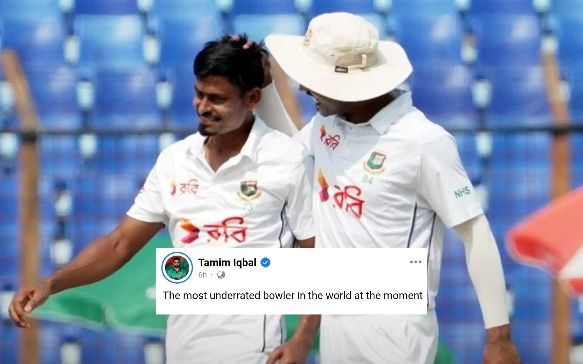 "The Most Underrated In The World," Tamim Iqbal Lauds Taijul Islam’s Heroics Vs Zimbabwe