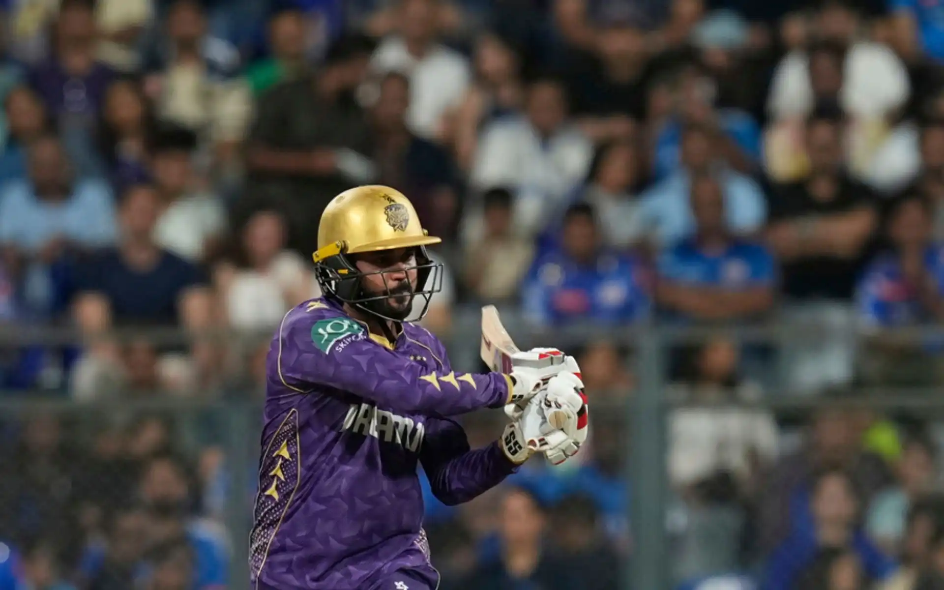 Manish Pandey playing a shot [Source: AP]