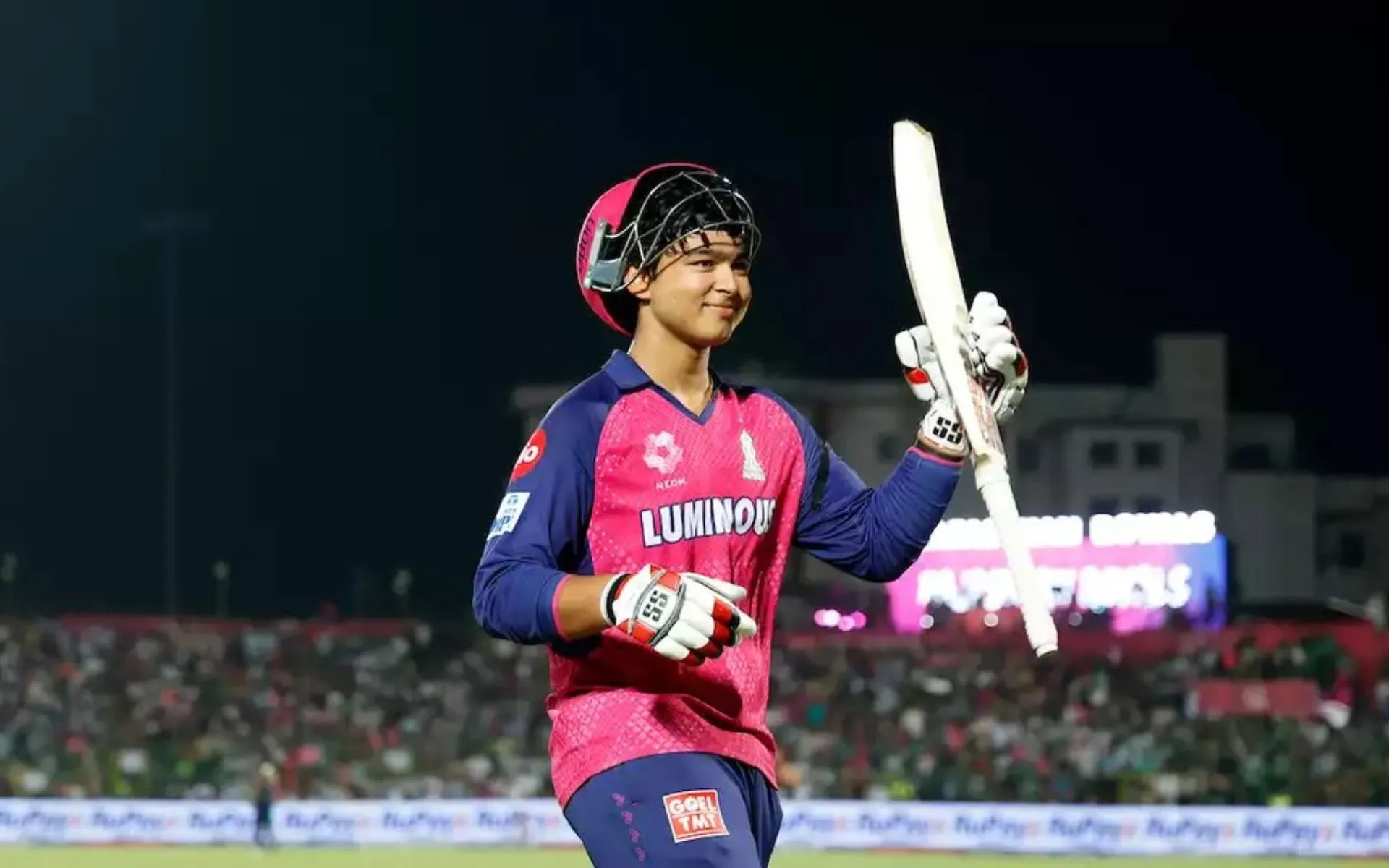 Vaibhav Suryavanshi smashed a stunning hundred [Source: @M_Raj03/x.com]