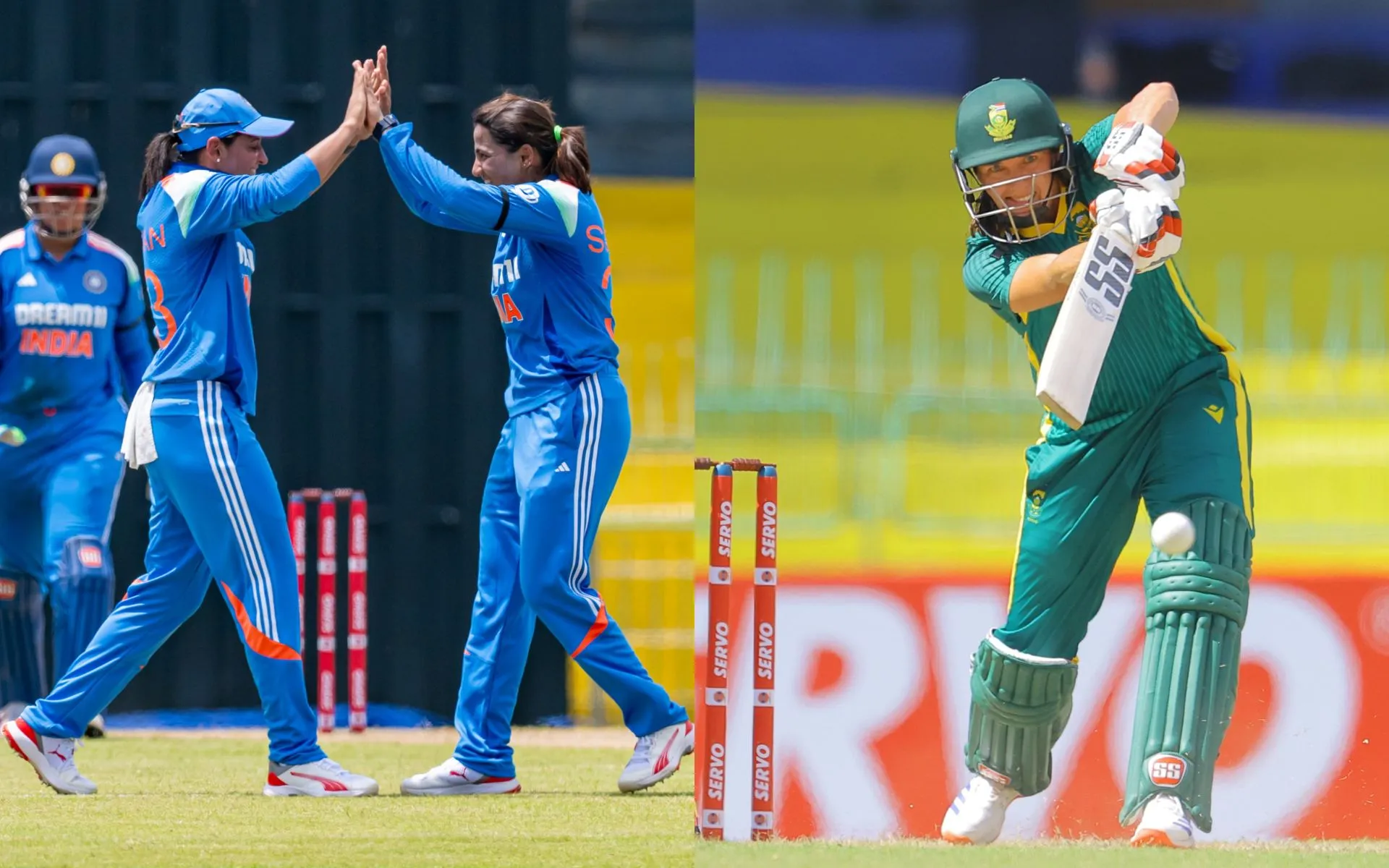 IND-W vs SA-W Highlights [Source: @BCCIWomen, @four6out/x.com]