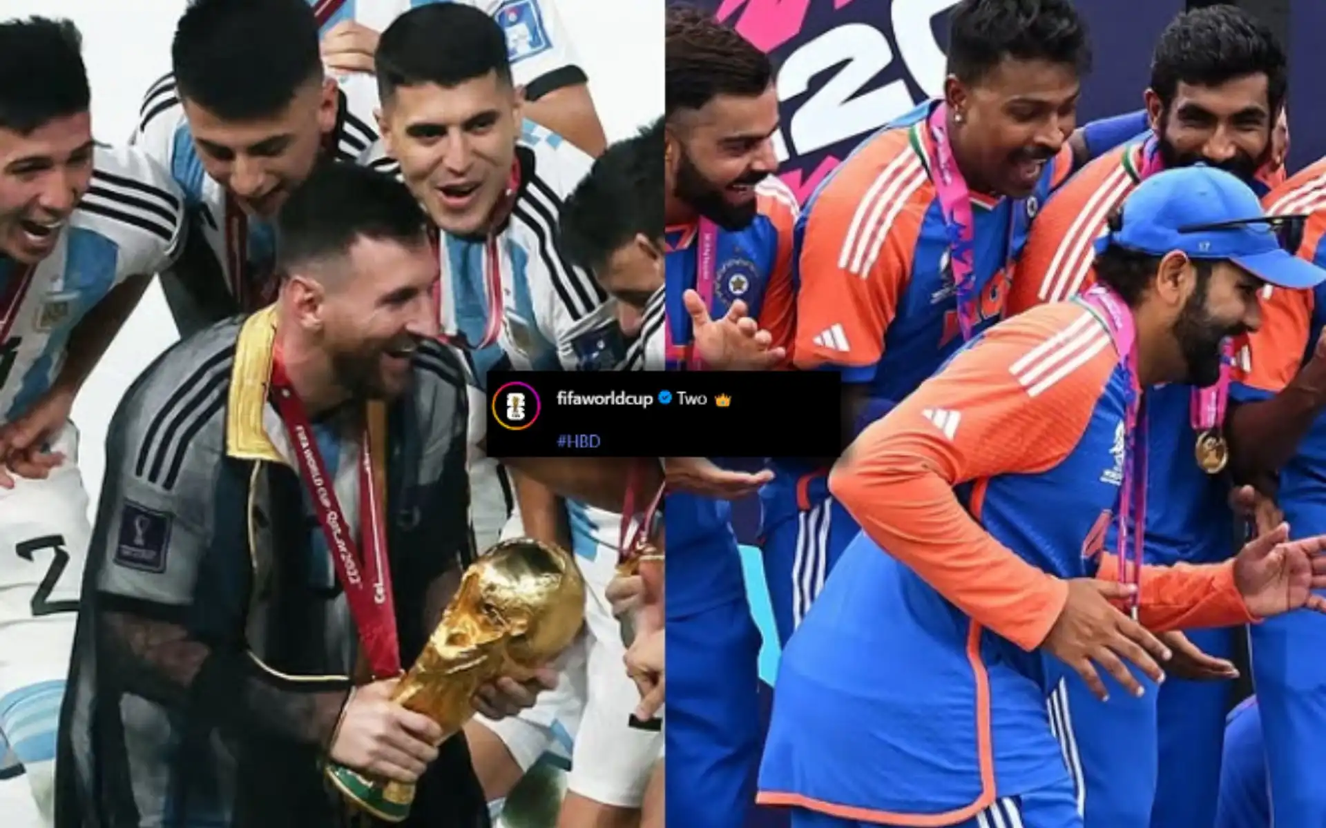 FIFA wishes Rohit Sharma [Source: @fifaworldcup/Instagram.com]
