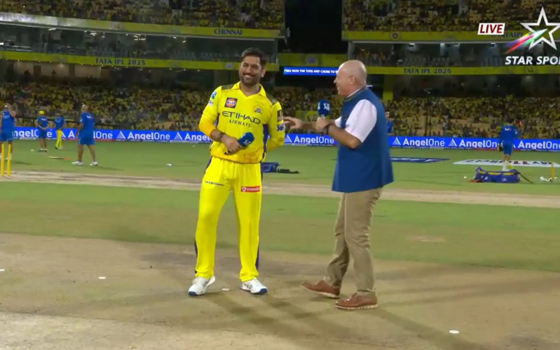 MS Dhoni and Danny Morrison - (Source : @Johns/X.com)