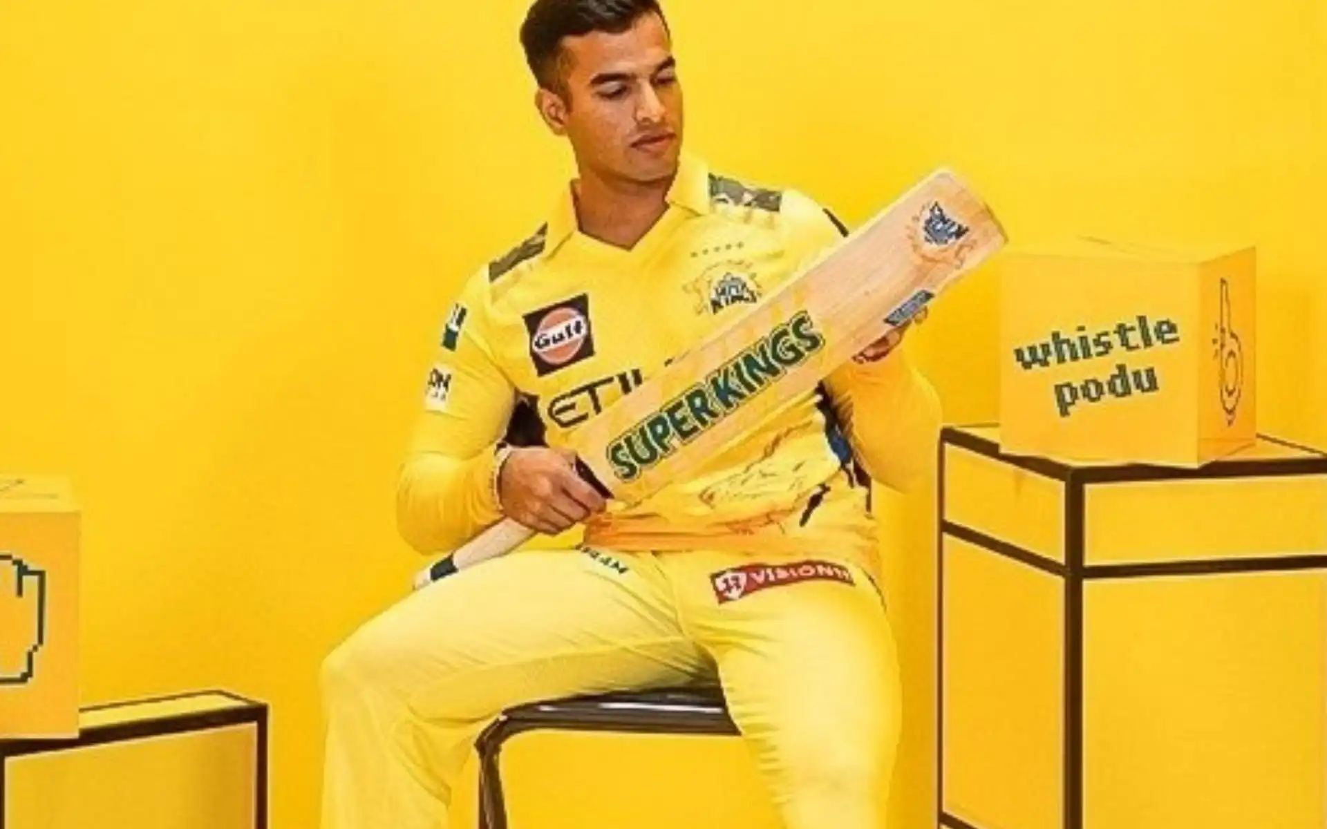 Vansh Bedi for CSK [Source: @ShuhidAufridi/x.com]