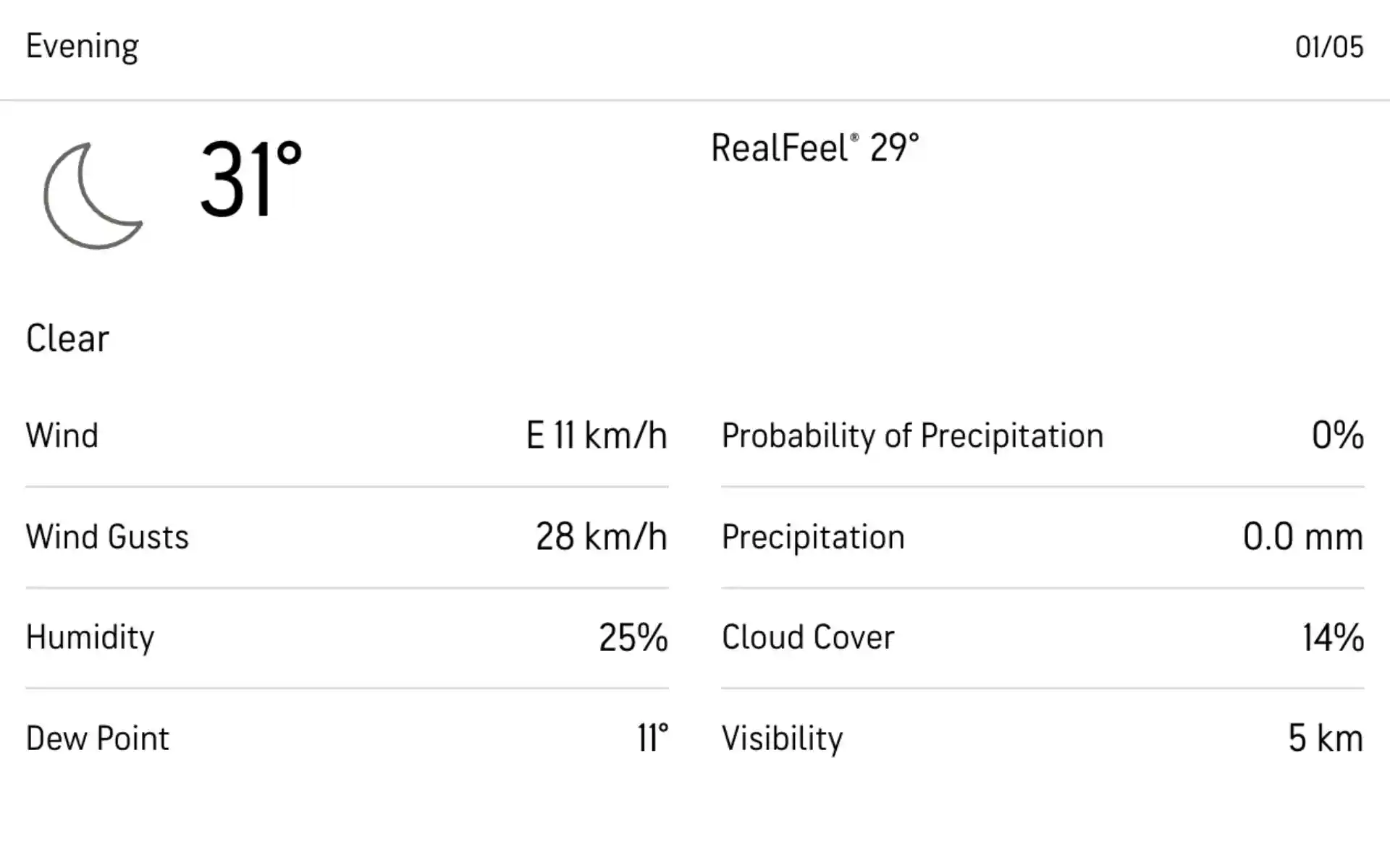 सवाई मानसिंह स्टेडियम मौसम पूर्वानुमान [Source: AccuWeather]
