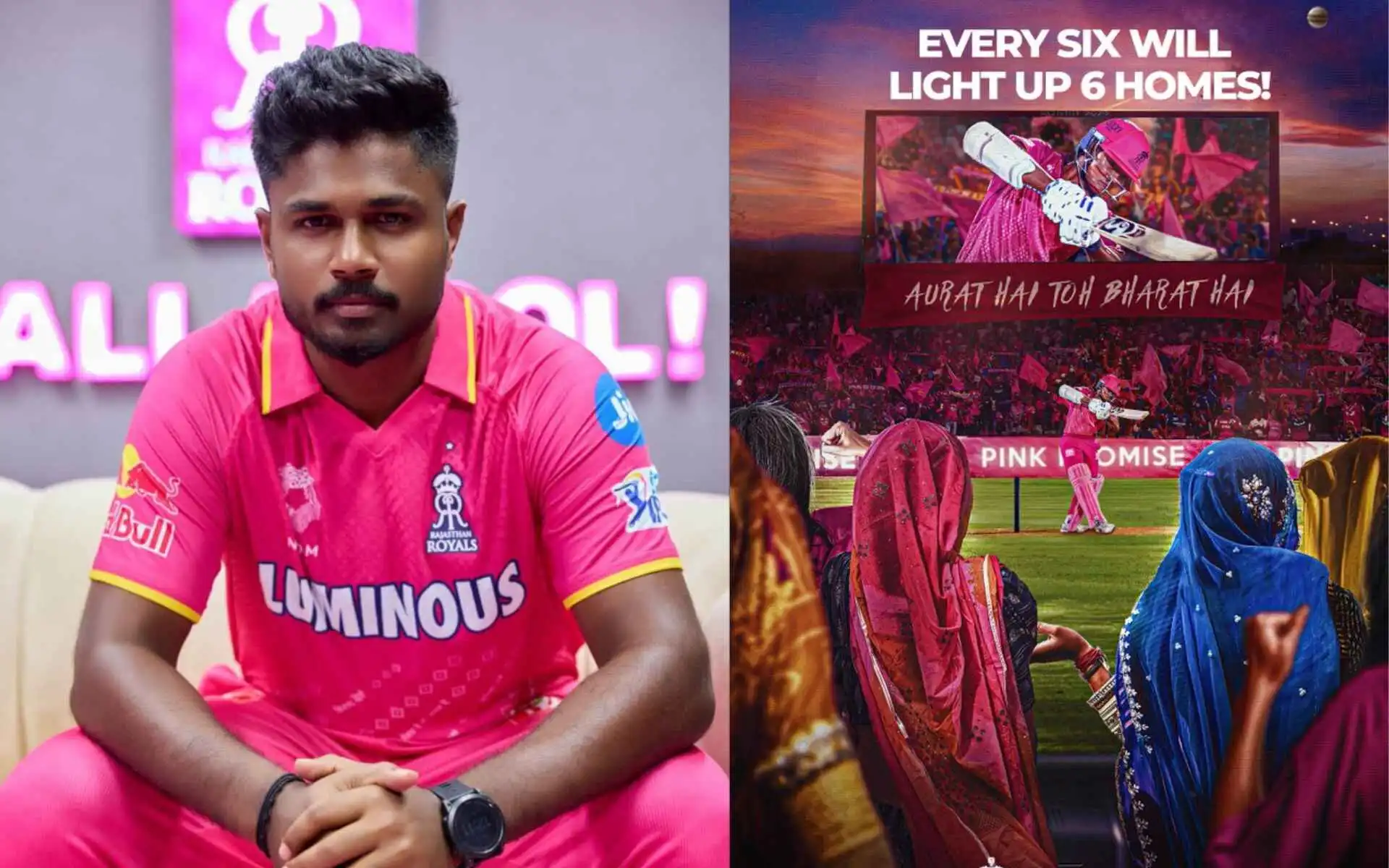 RR's special jersey (Source:@BhavithGowda9,x.com)
