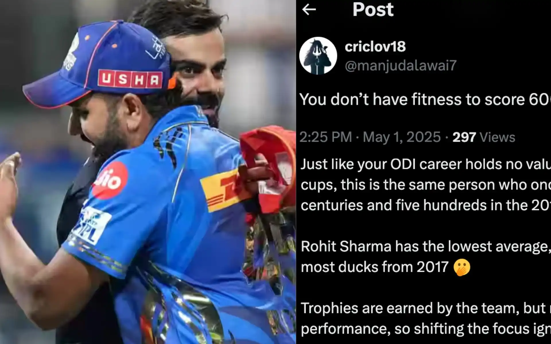 Why Rohit getting bashed [Source: @iplt20.com]
