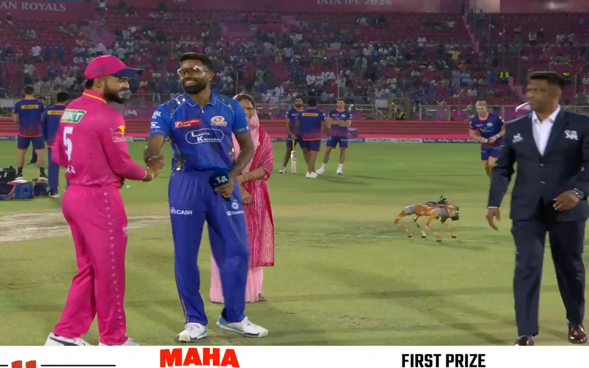 RR Vs MI टॉस अपडेट [स्रोत: स्क्रीनशॉट/JioStar]
