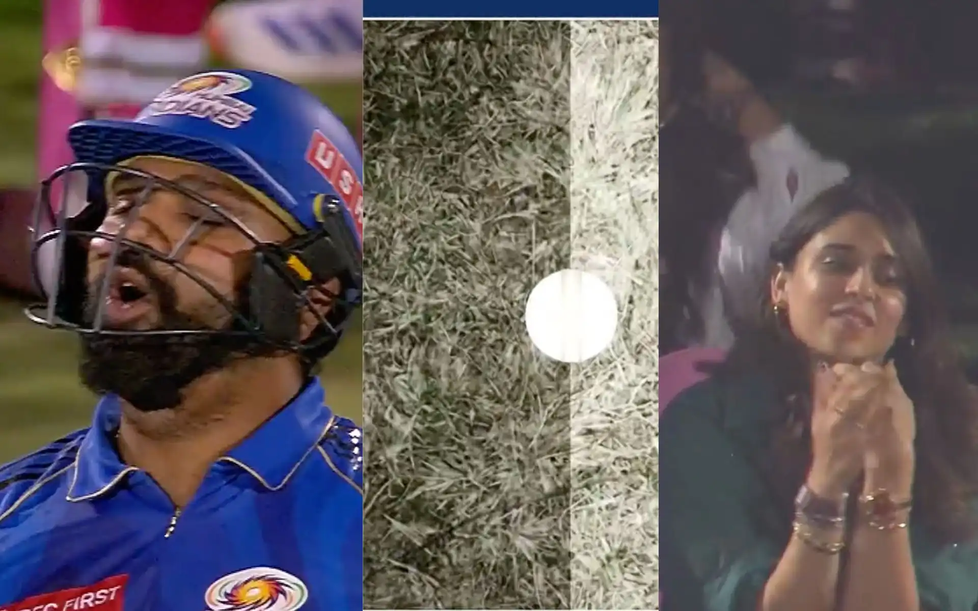 Rohit, Ritika reaction [Source: @screenshot/jiostar]