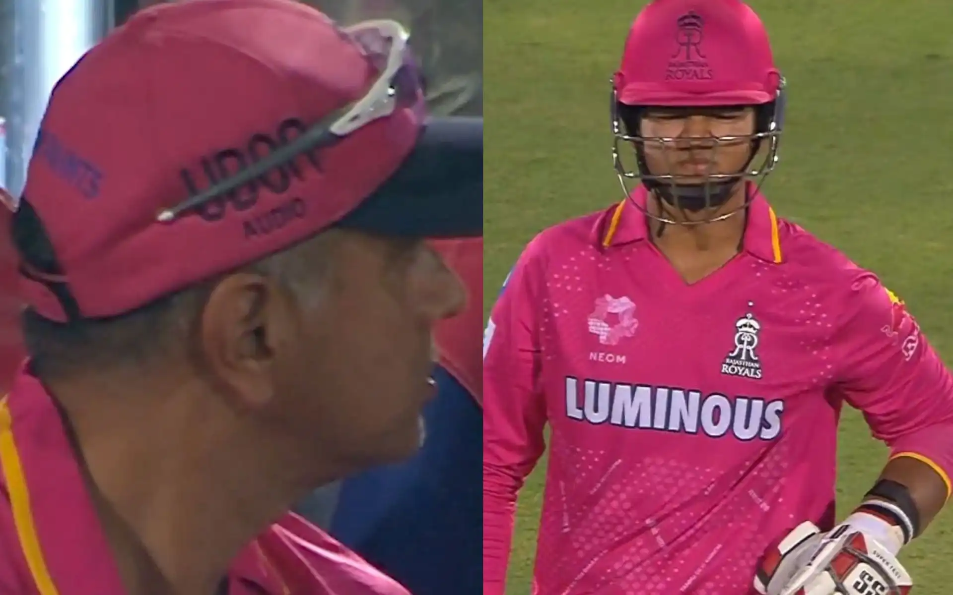 Rahul Dravid after Vaibhav Suryavanshi's wicket (Source:@StarSportsTamil/X.com)