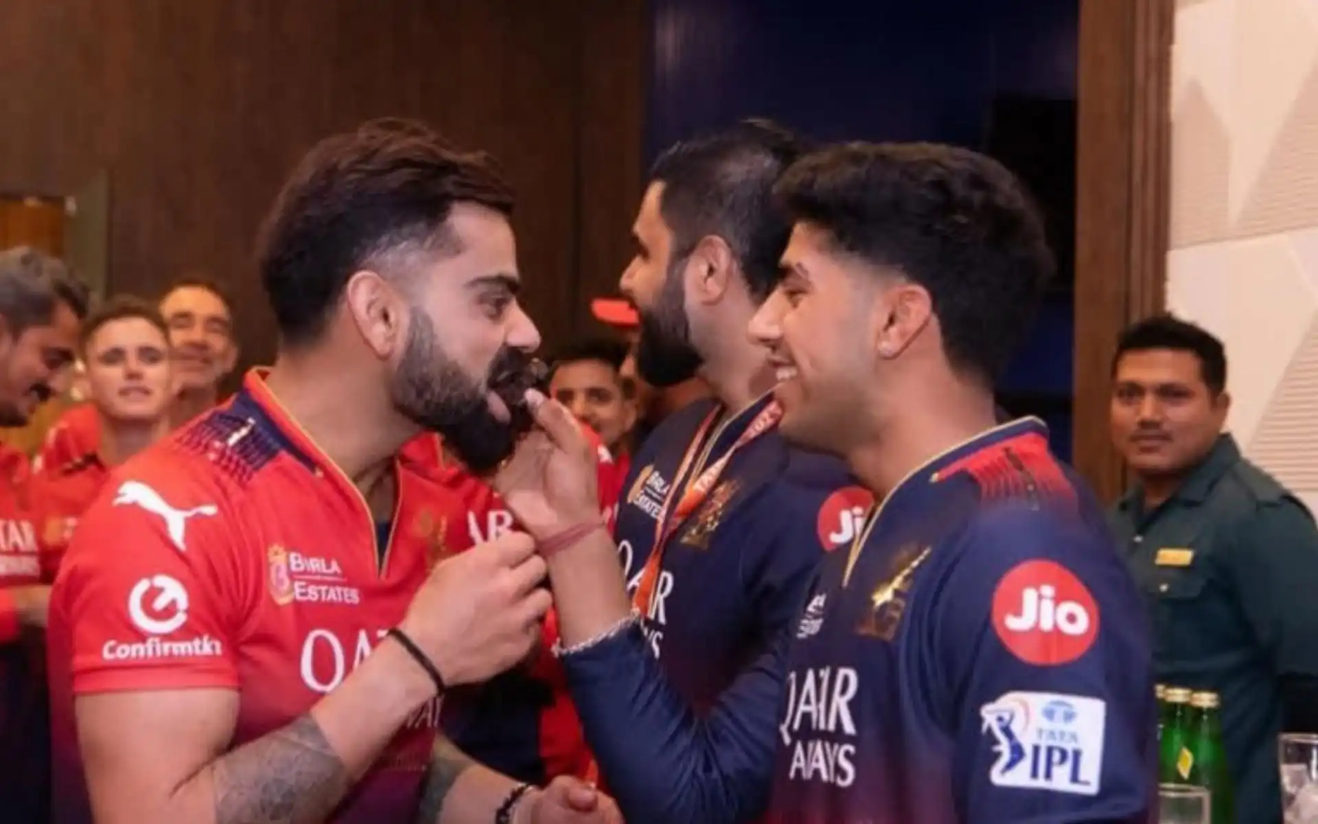 Swastik Chikara and Virat Kohli [Source: uf2151593/X.com]