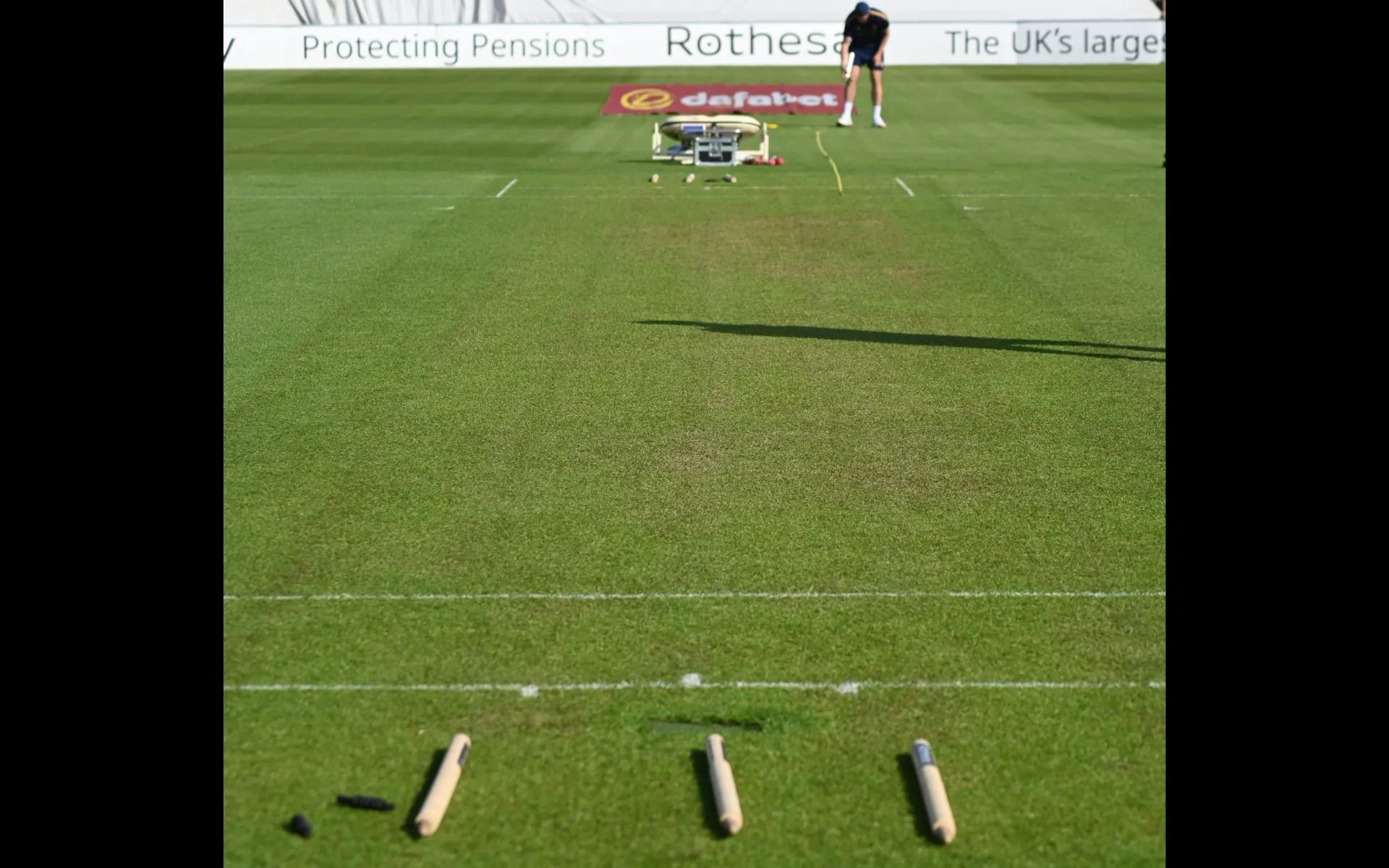 Somerset prepares green pitch for Essex clash in County cricket [Source: @SomersetCCC/X.com]