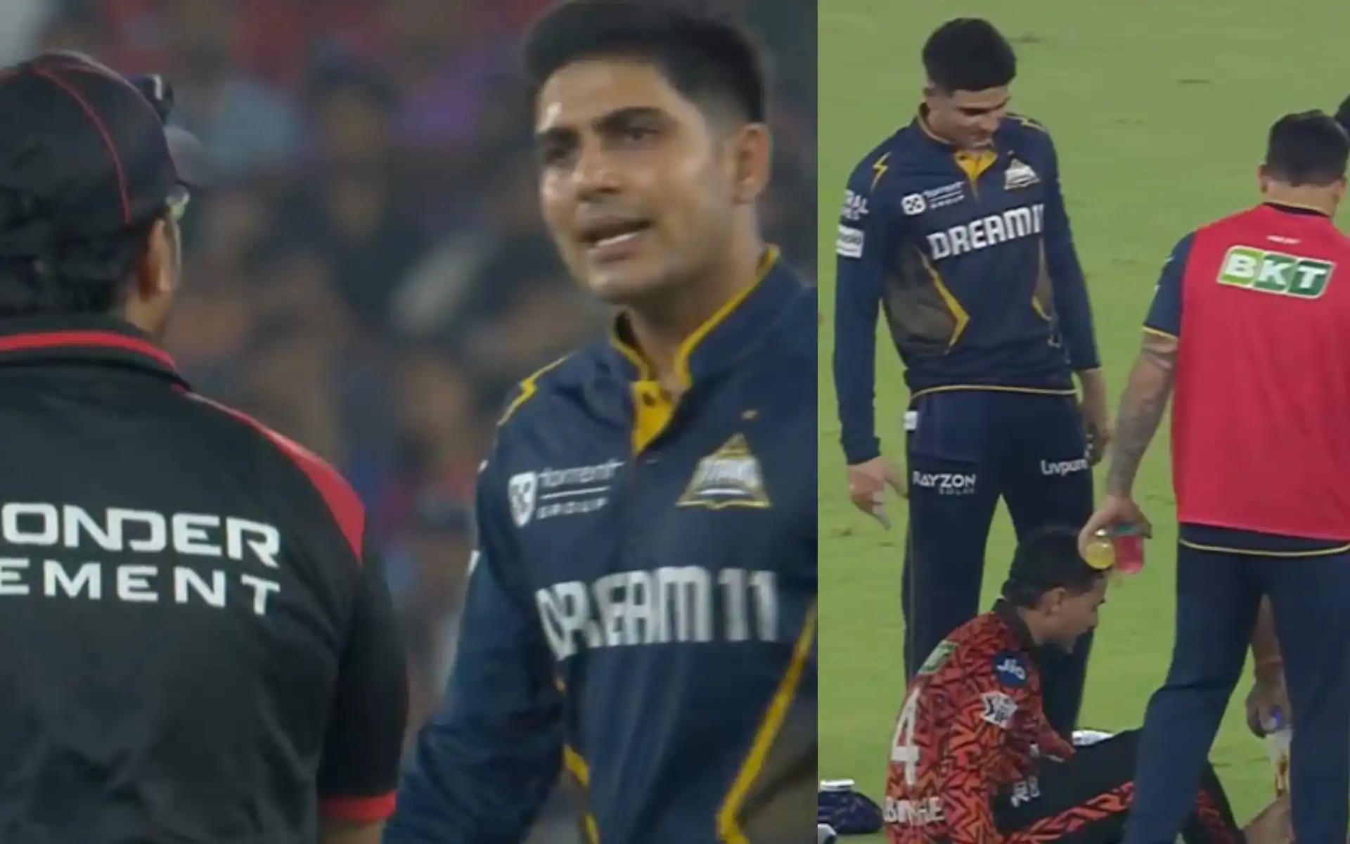 Shubman Gill upset with the match officials [Source: @StarSportsIndia/x.com]