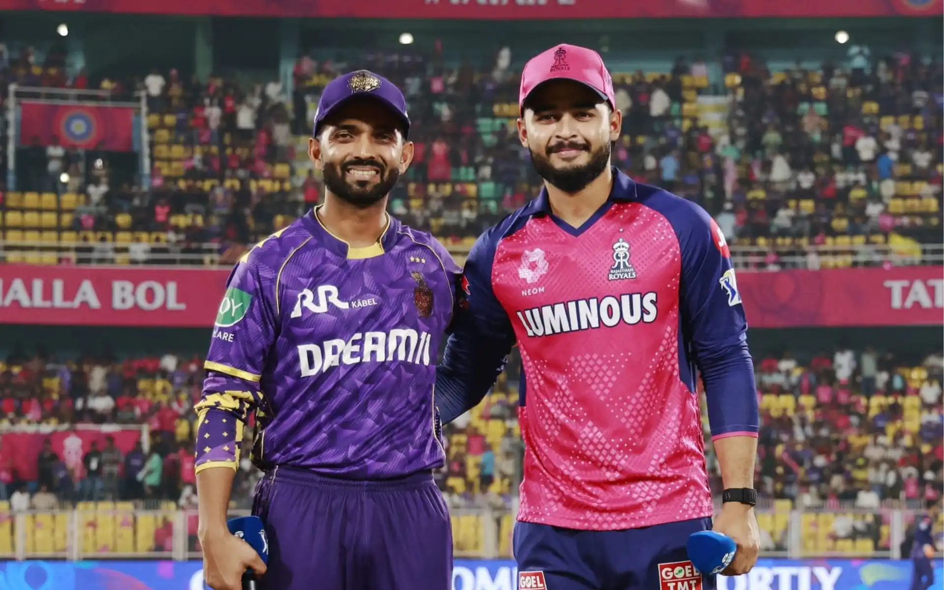 KKR will host RR in match 53. [Source - IPL/x.com]