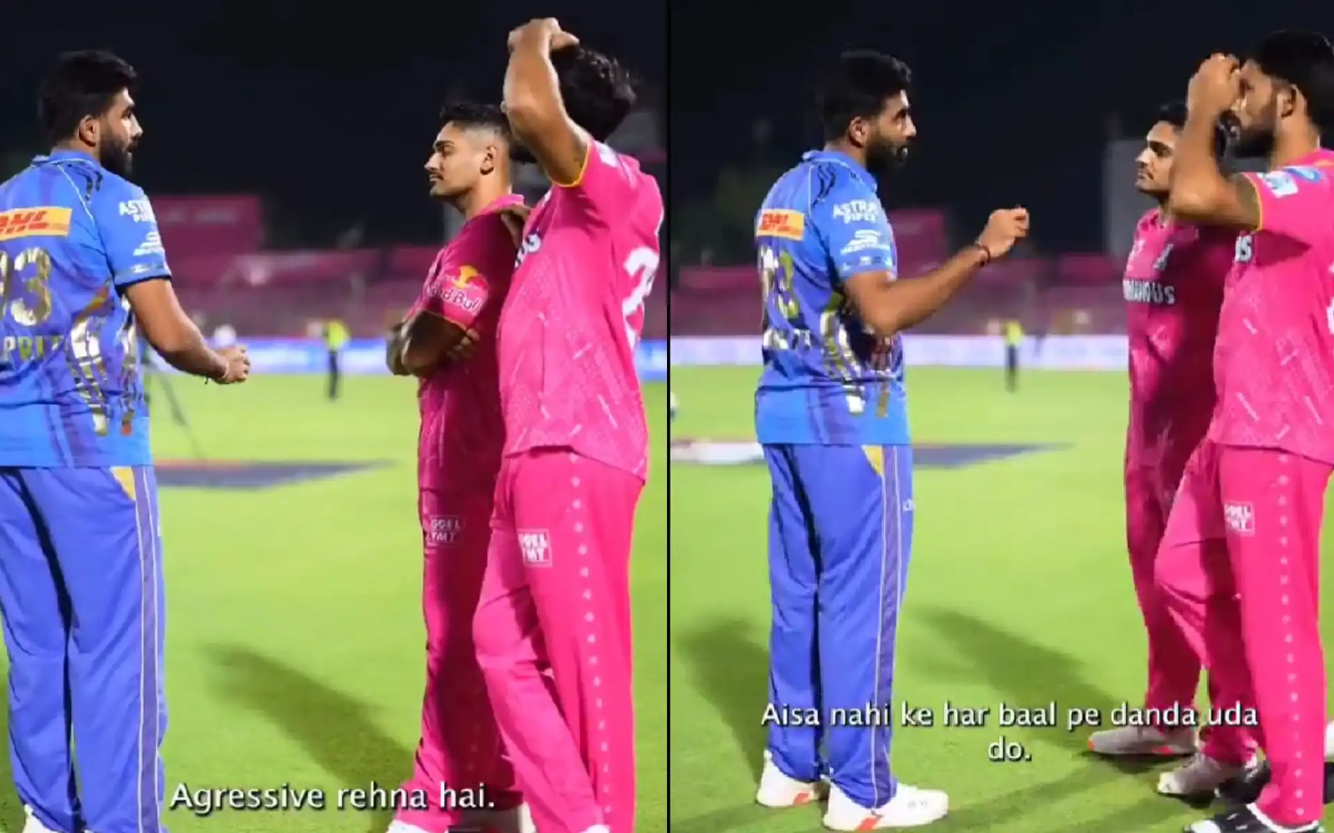Bumrah's Masterclass With Tushar Deshpande (Source: @rajasthan Royals/x.com)