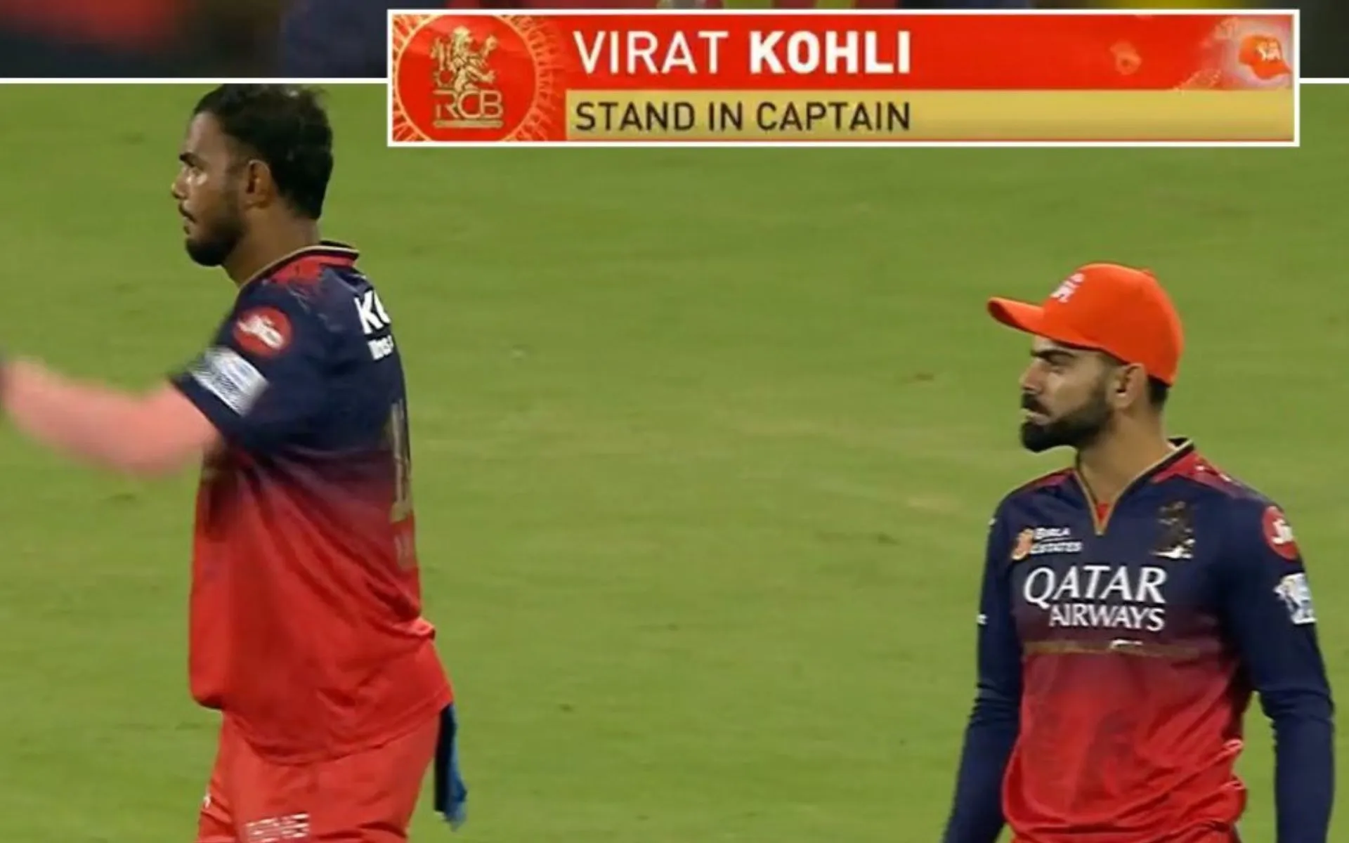 Virat Kohli leading RCB vs CSK (Source:@OneCricketApp/X.com)