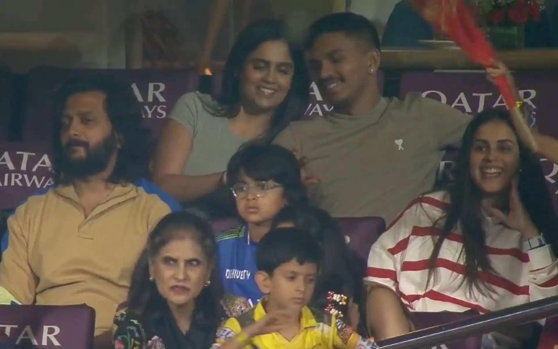 RCB vs CSK Gets A Starry Twist With Riteish Deshmukh And Genelia At Chinnaswamy