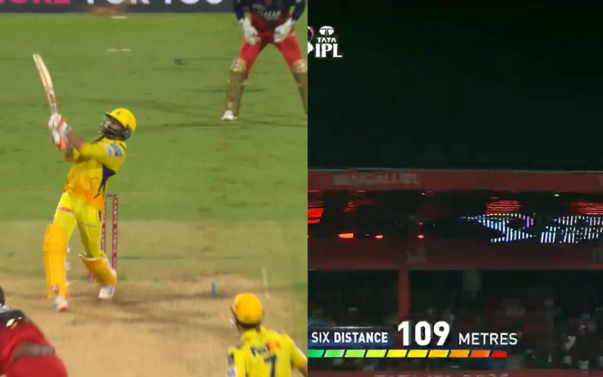 109 M Monster!! Ravindra Jadeja Goes Over Klaasen And Russell To Hit The Biggest Six Of IPL 2025 109 M Monster!! Ravindra Jadeja Goes Over Klaasen And Russell To Hit The Biggest Six Of IPL 2025