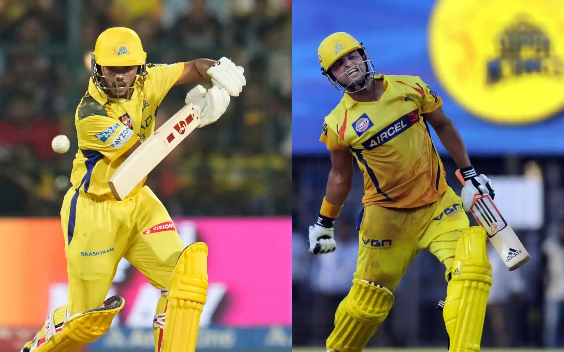 आयुष म्हात्रे ने तोड़ा सुरेश रैना का रिकॉर्ड [Source: AP Photos और @Creatz_dheena/X.com]
